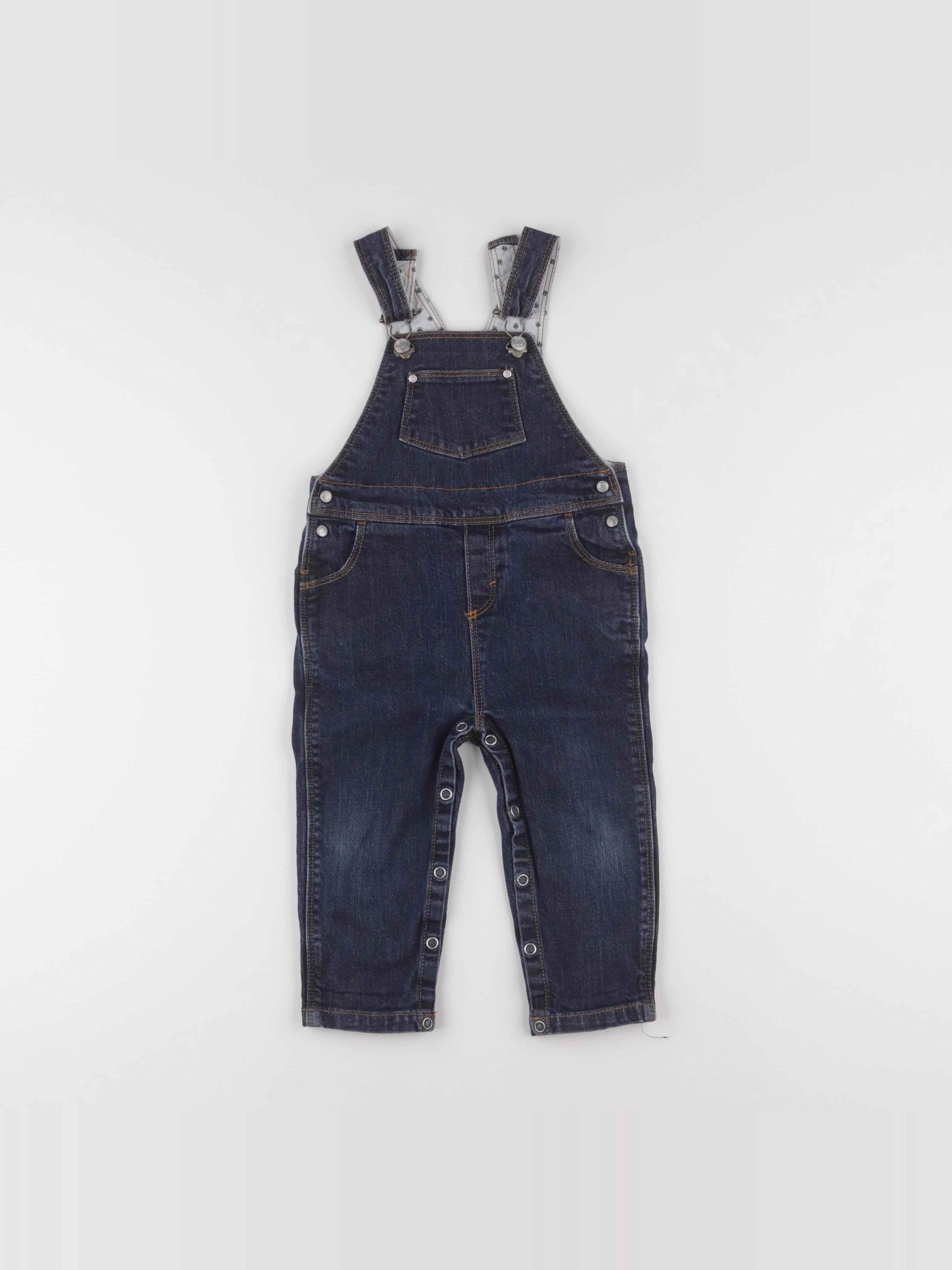 Petit Bateau - salopette bleu - 18 mois