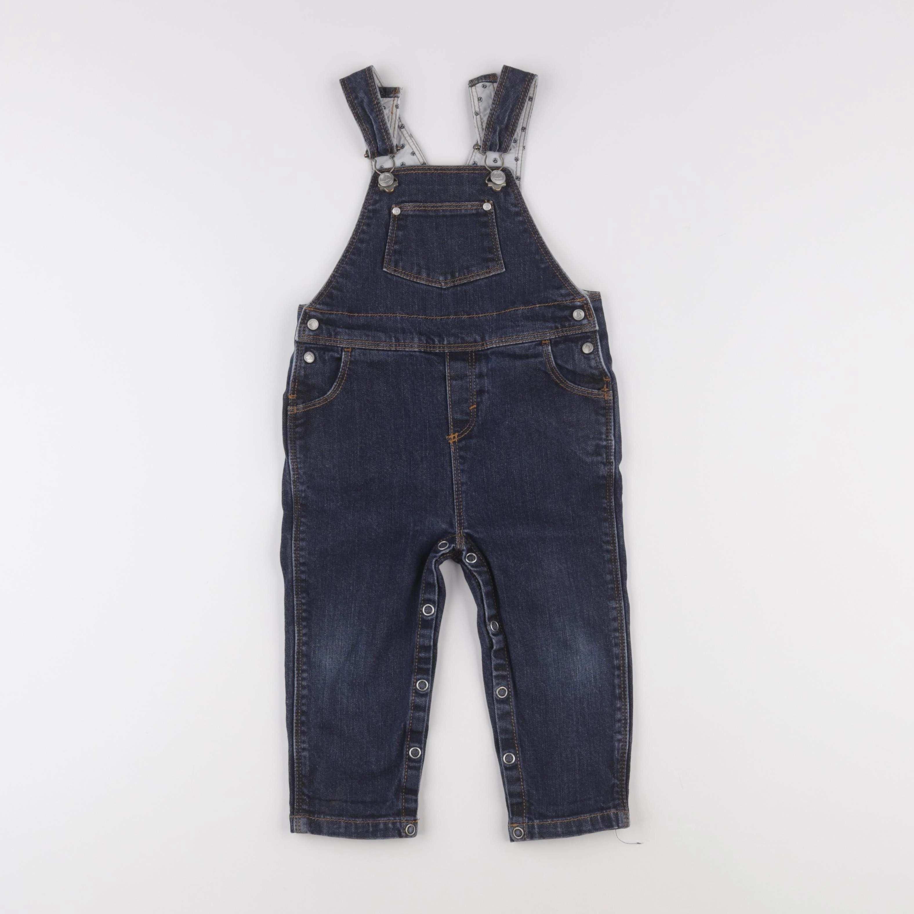 Petit Bateau - salopette bleu - 18 mois