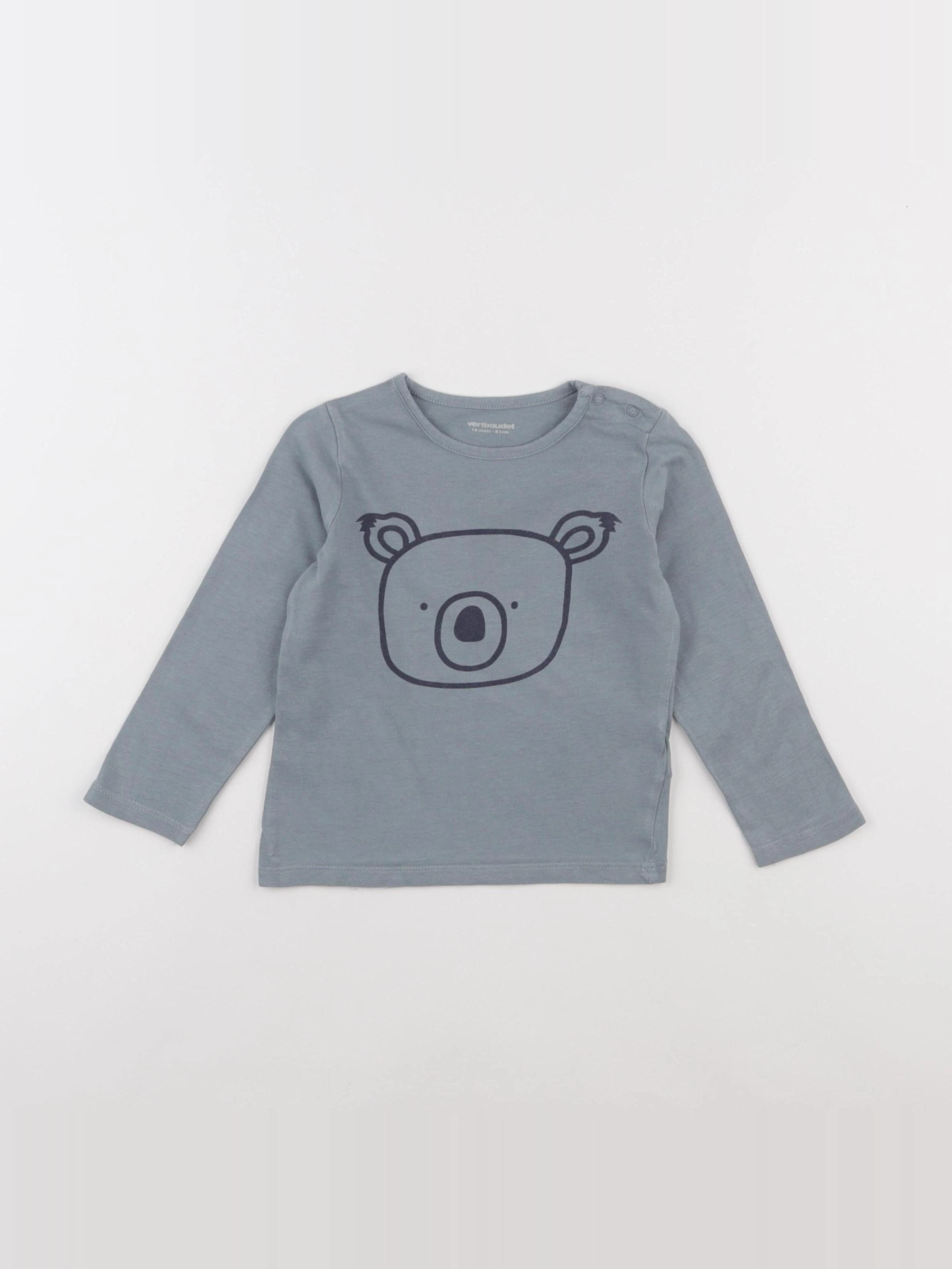 Vertbaudet - tee-shirt gris - 18 mois