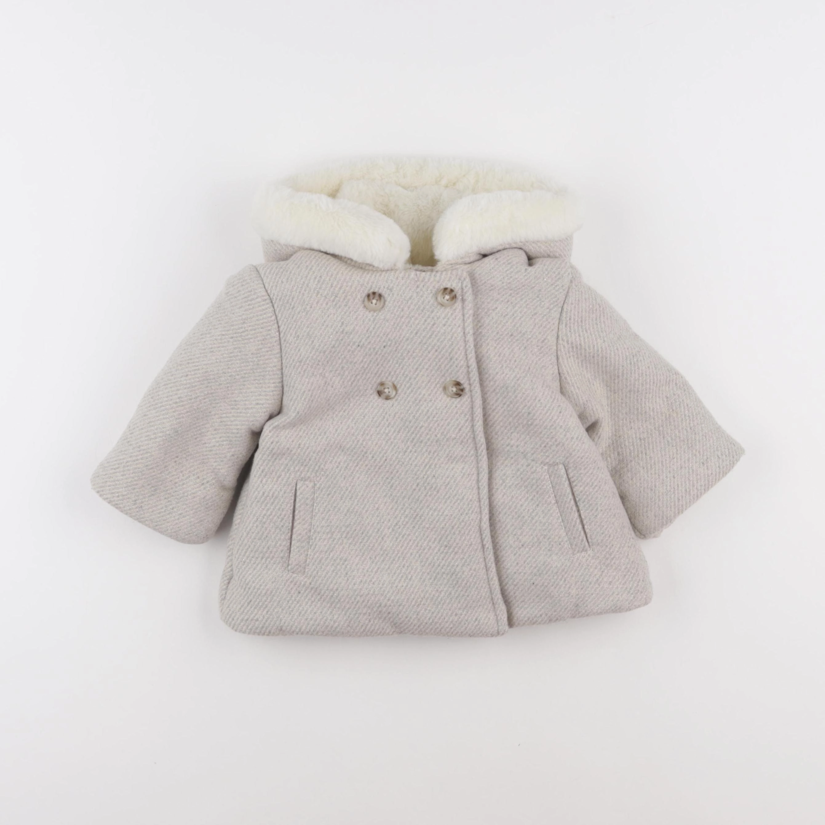 Tape à l'oeil - manteau beige, or - 9 mois