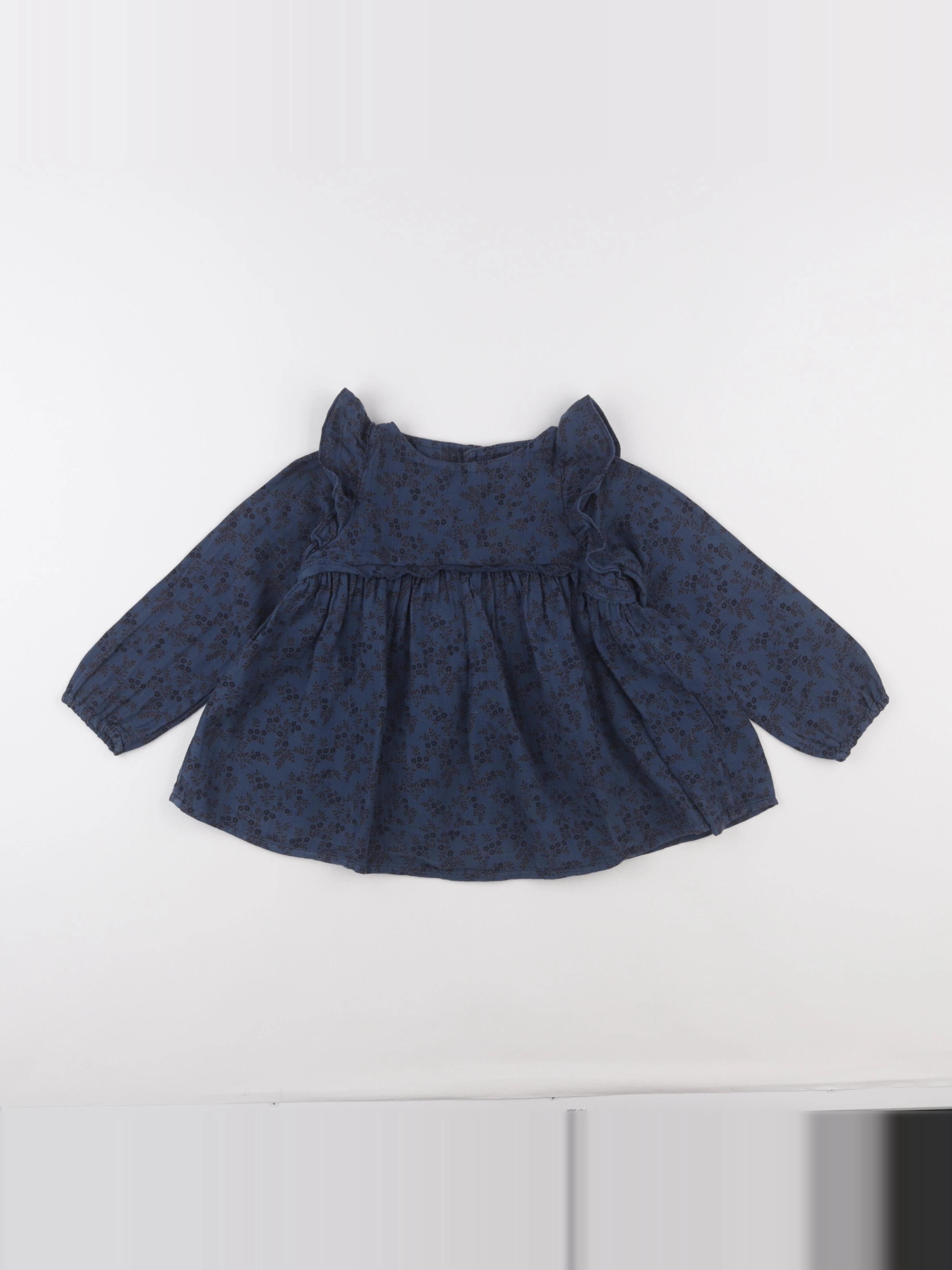 Bonton - blouse bleu - 4 ans