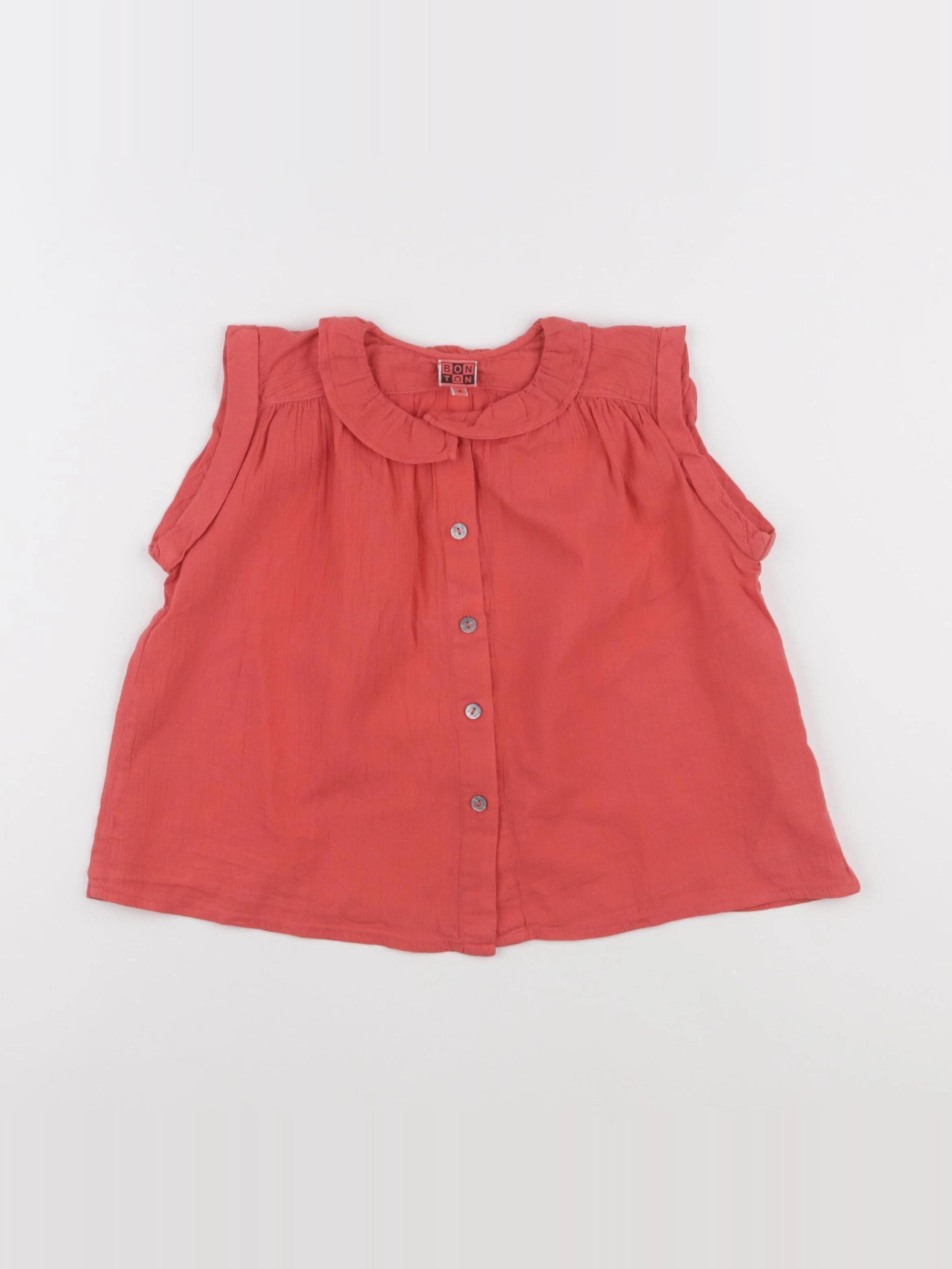 Bonton - blouse rose - 4 ans