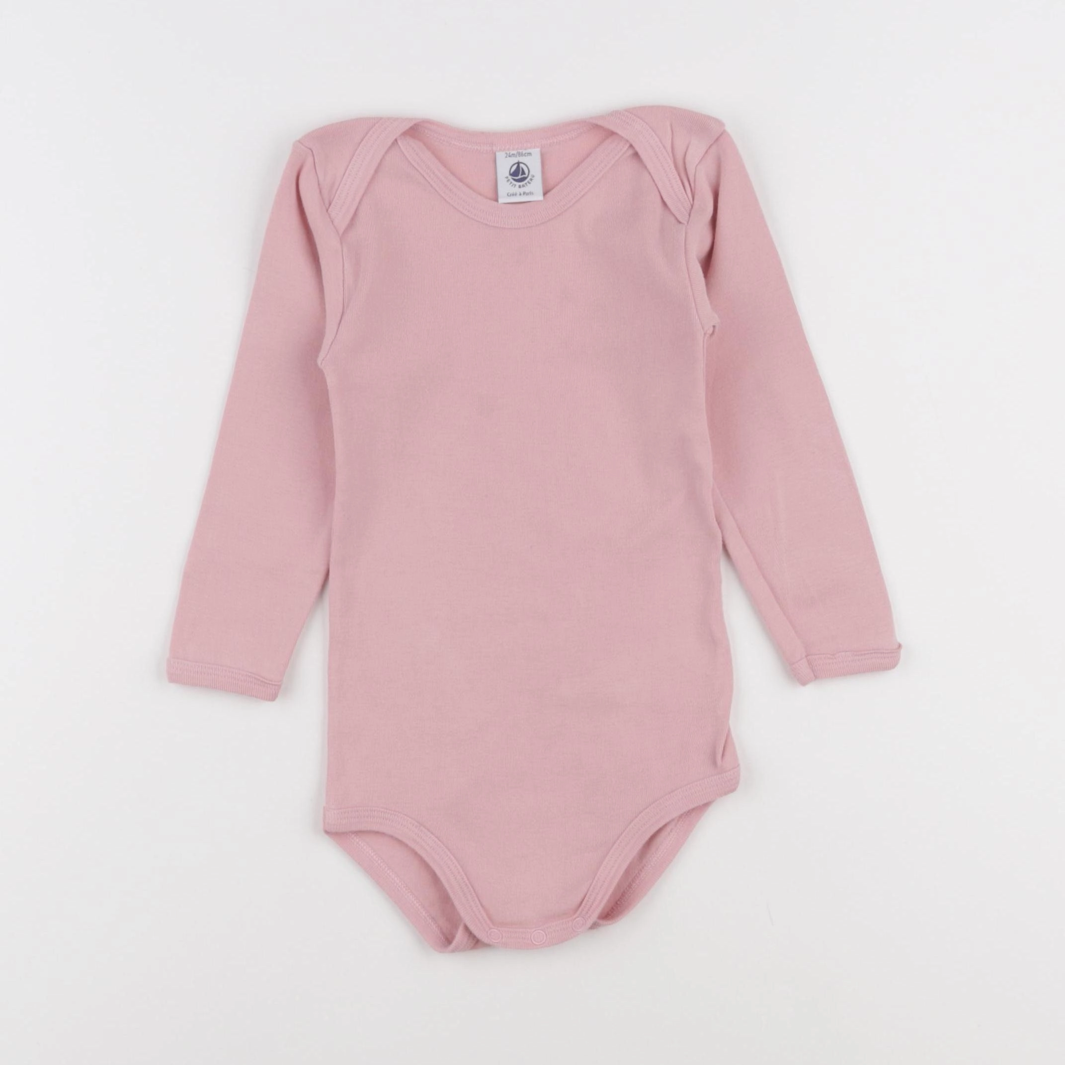 Petit Bateau - body rose - 24 mois