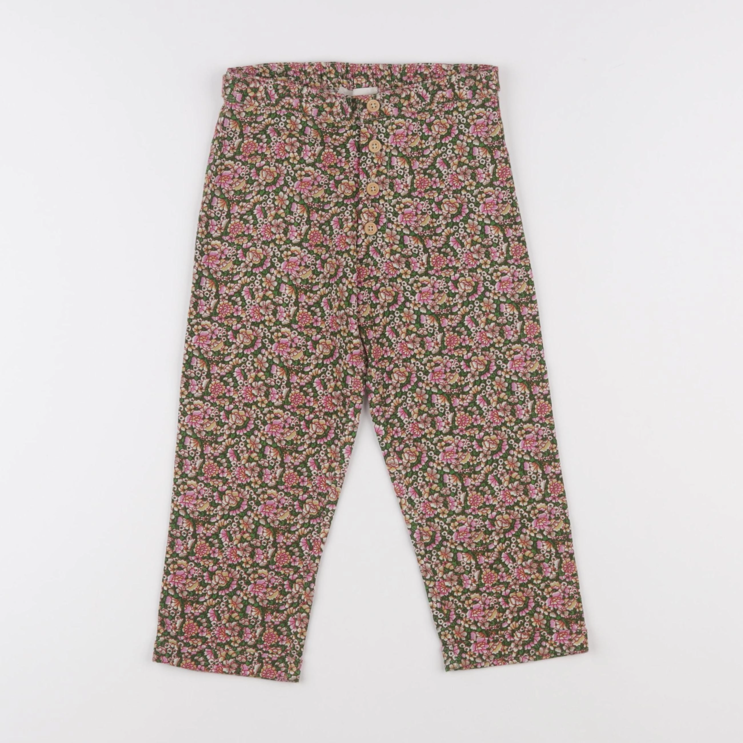 Détours par Laure de Sagazan - pantalon vert, jaune - 4 ans