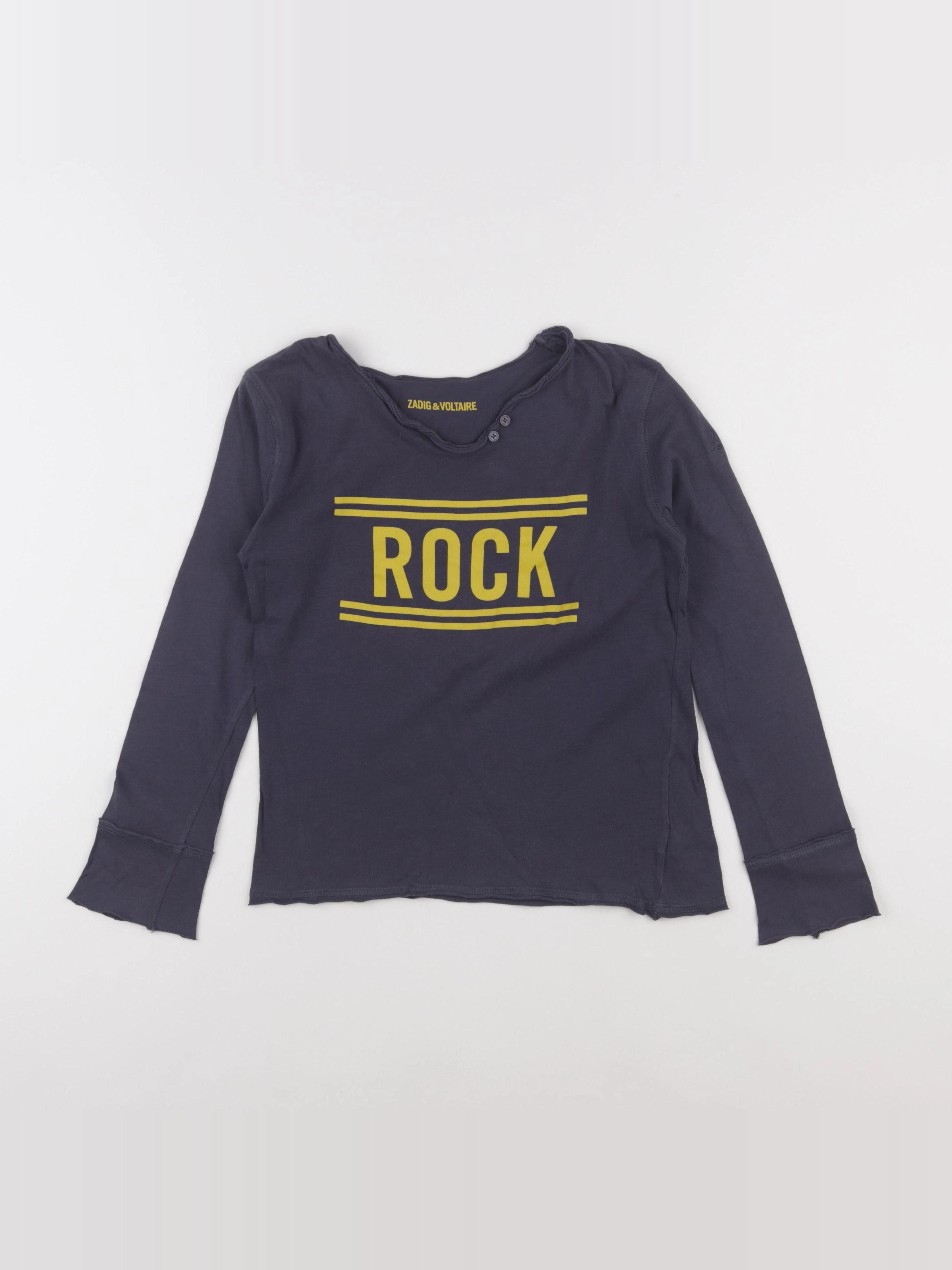 Zadig & Voltaire - tee-shirt gris - 8 ans