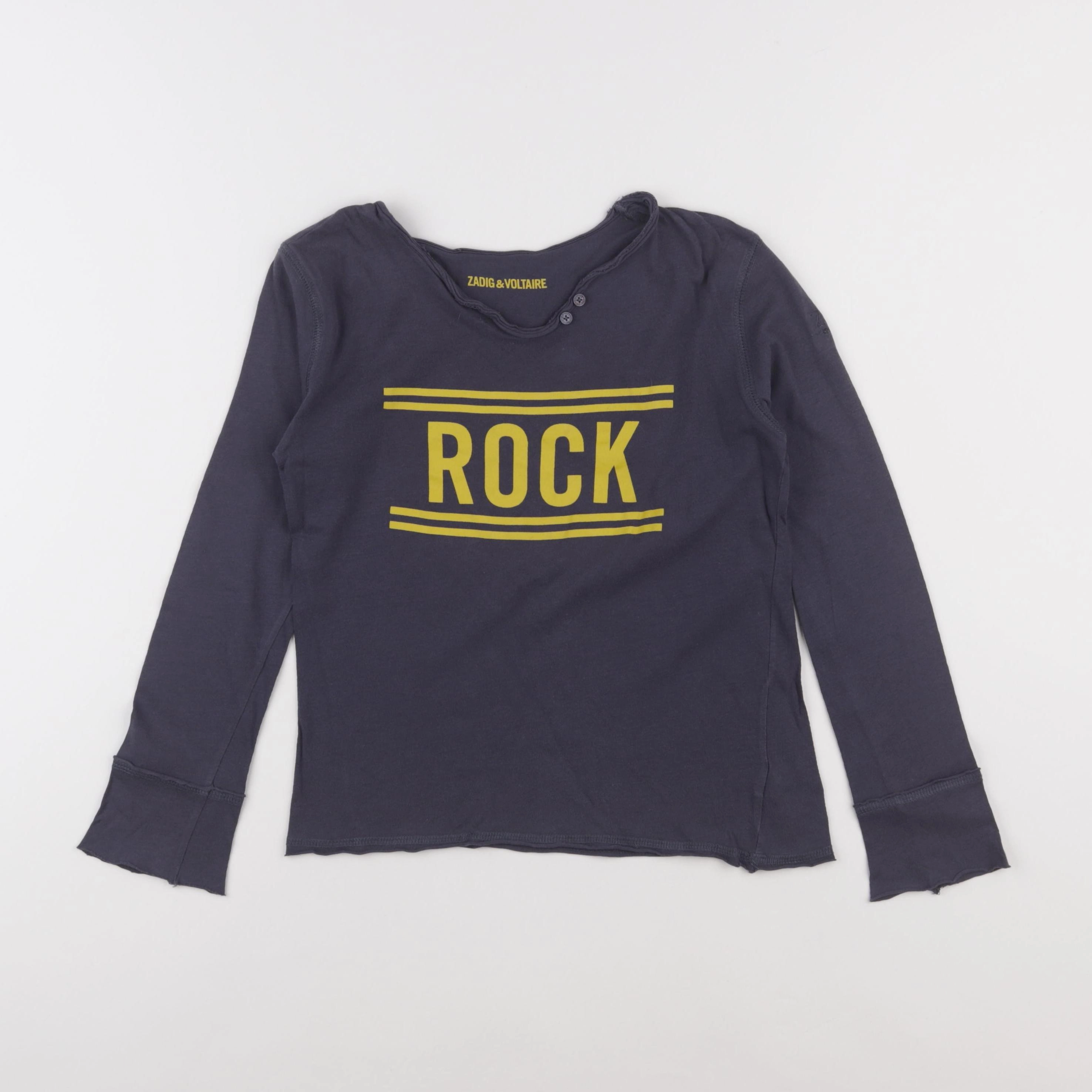 Zadig & Voltaire - tee-shirt gris - 8 ans