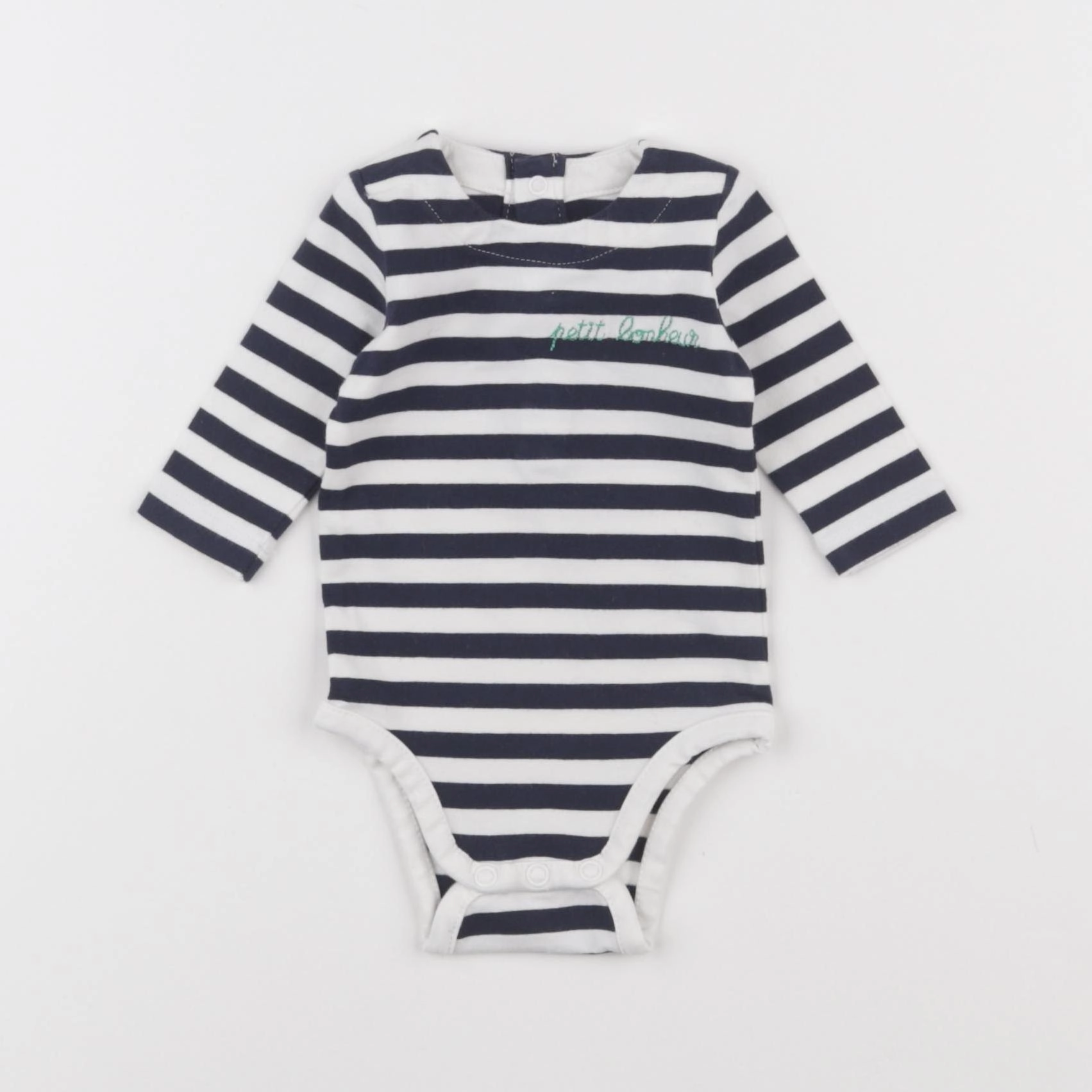 Jacadi - body blanc, bleu - 1 mois