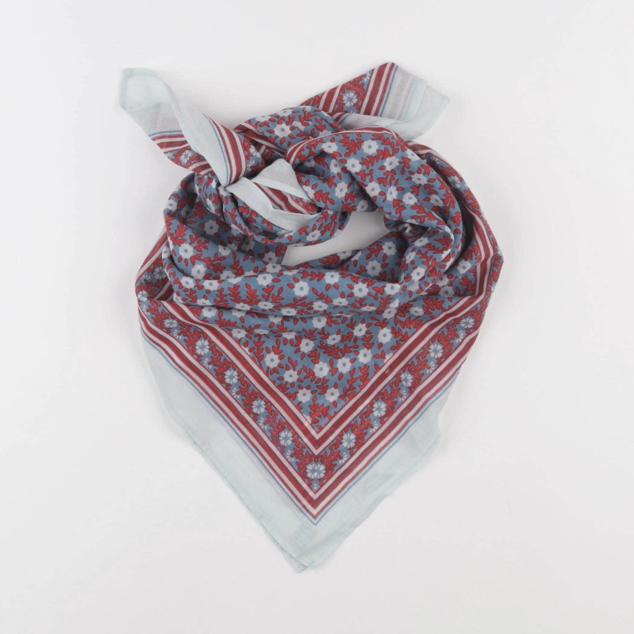 Bonton - foulard bleu - 4/16 ans