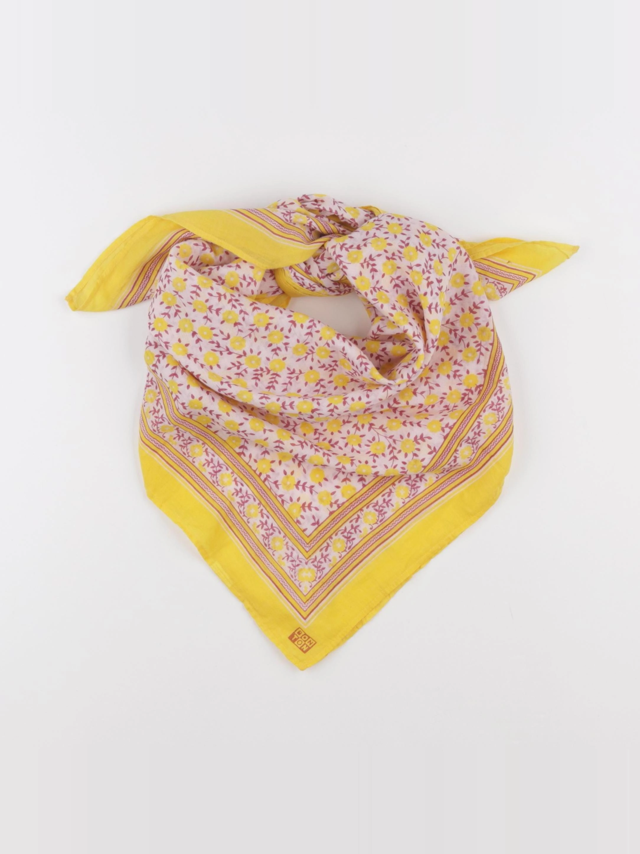Bonton - foulard jaune - 4/16 ans