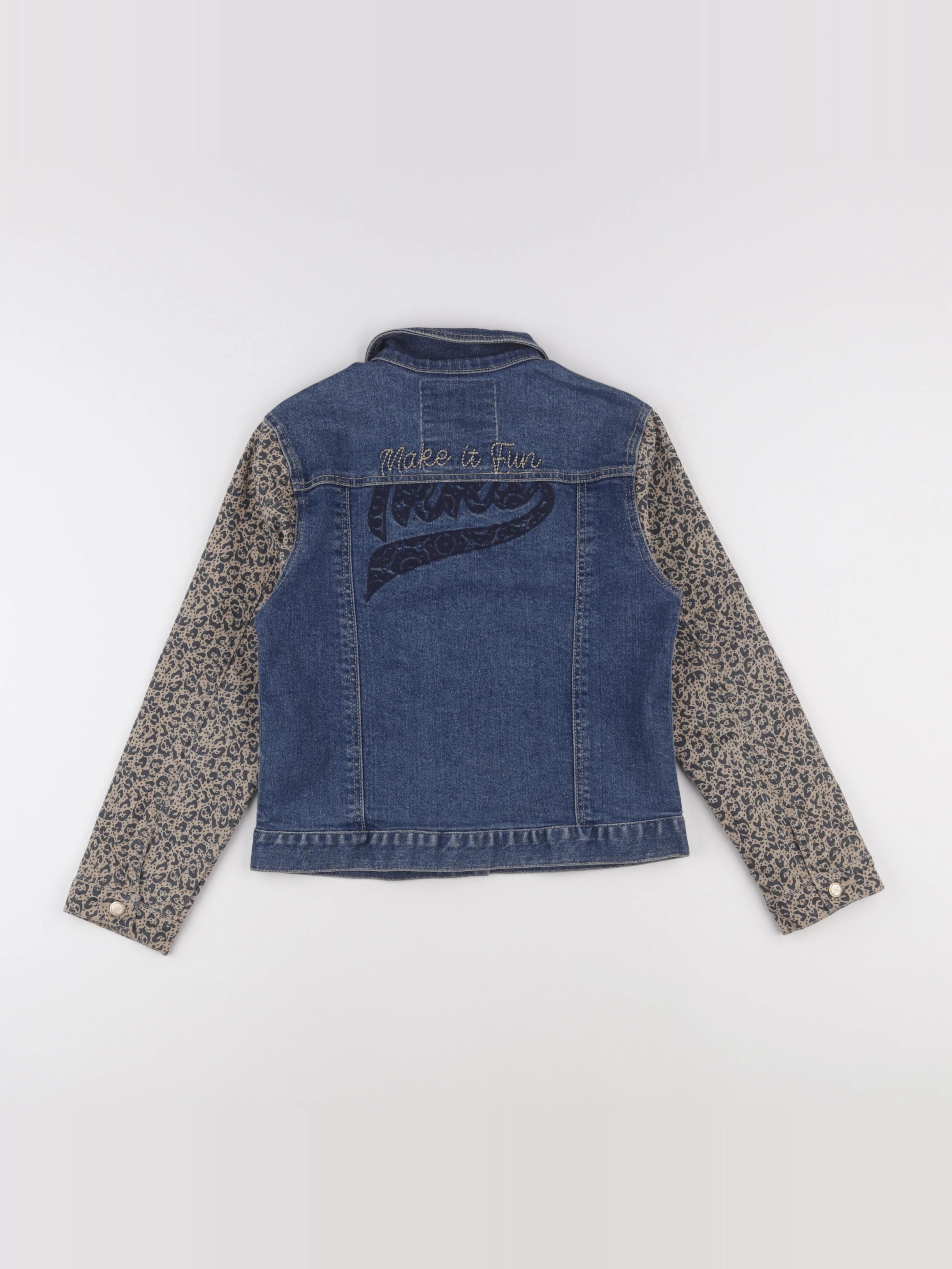 IKKS - veste imprimé au dos marron, bleu - 10 ans