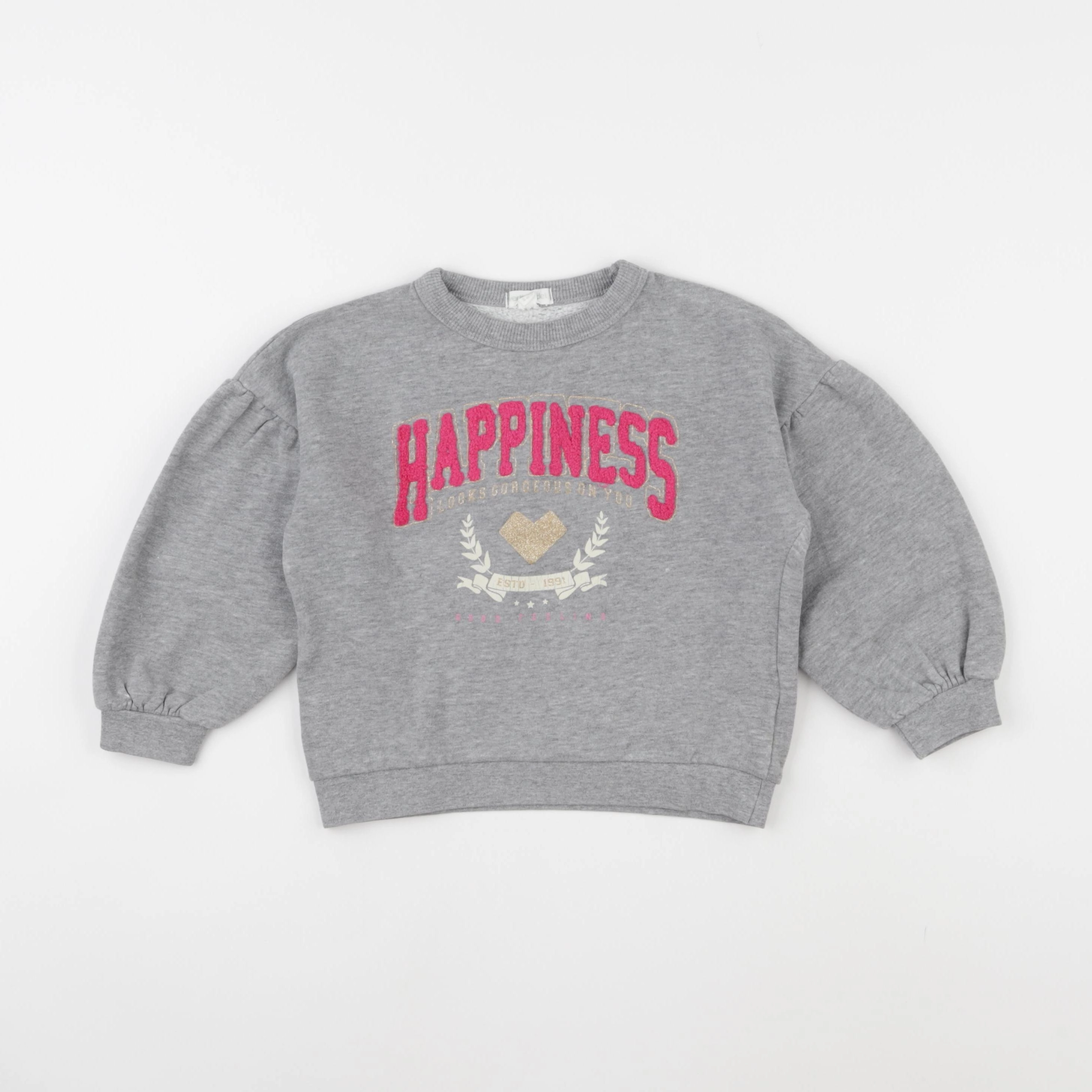 Vertbaudet - sweat gris - 5 ans