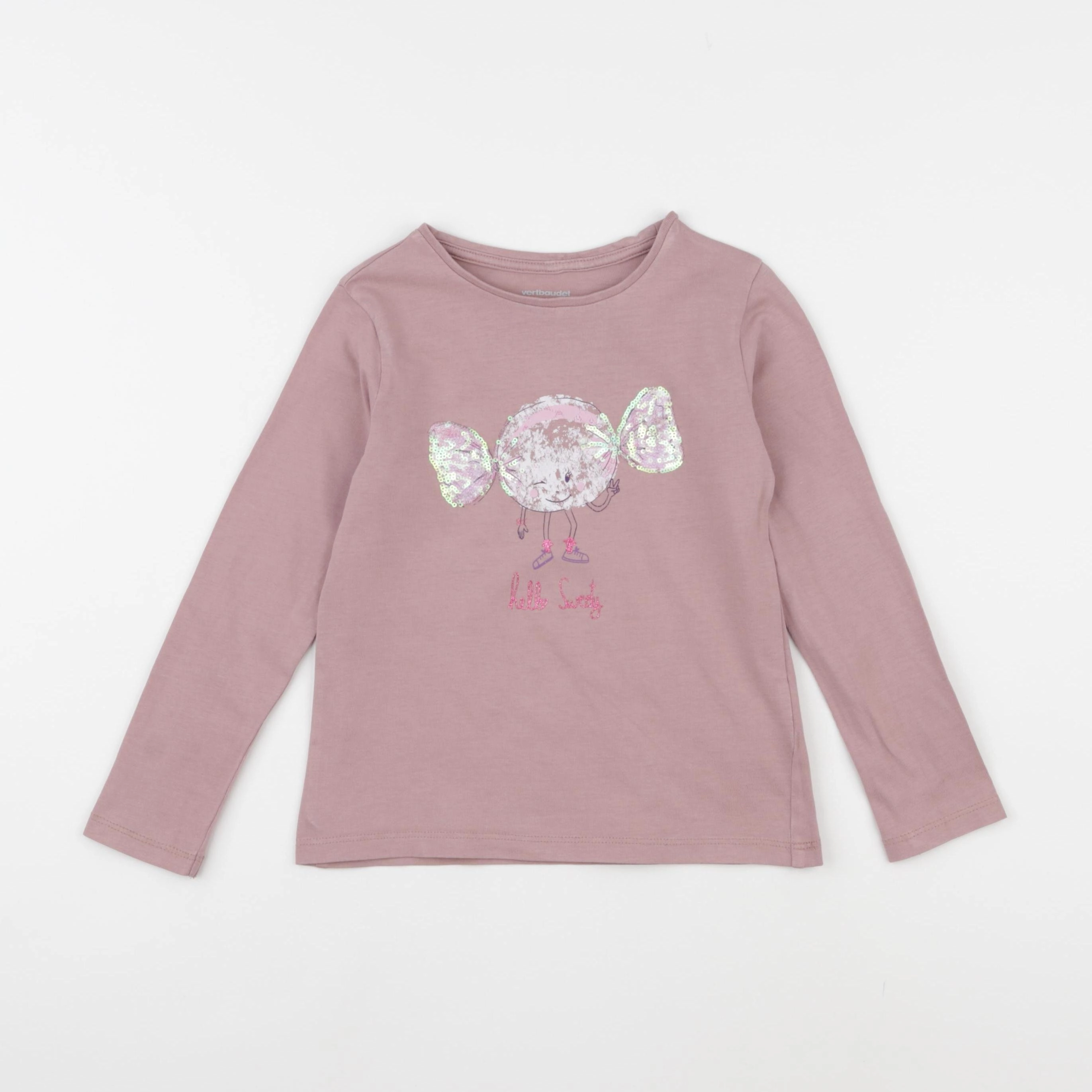 Vertbaudet - tee-shirt rose - 5 ans