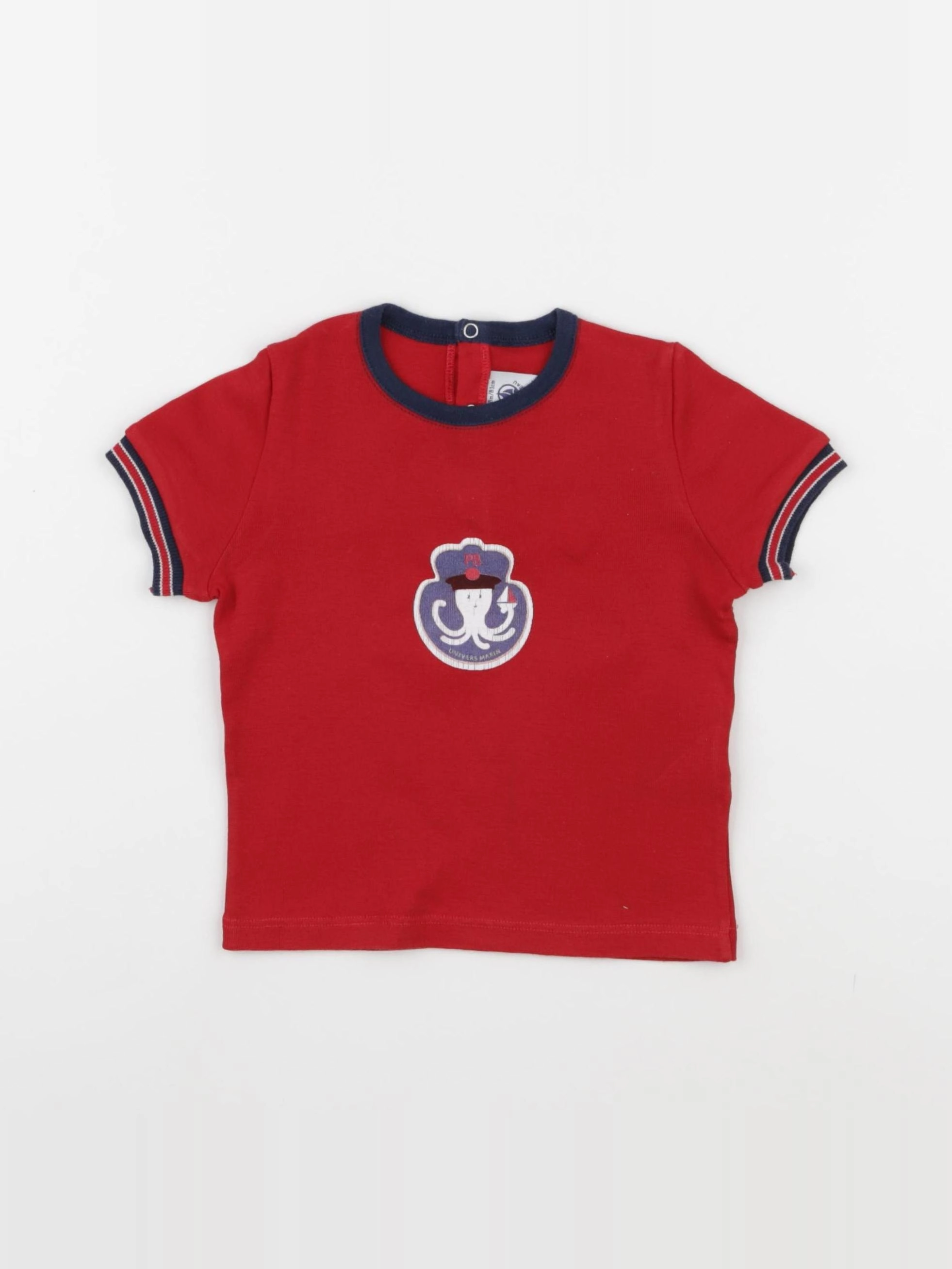 Petit Bateau - tee-shirt rouge - 18 mois
