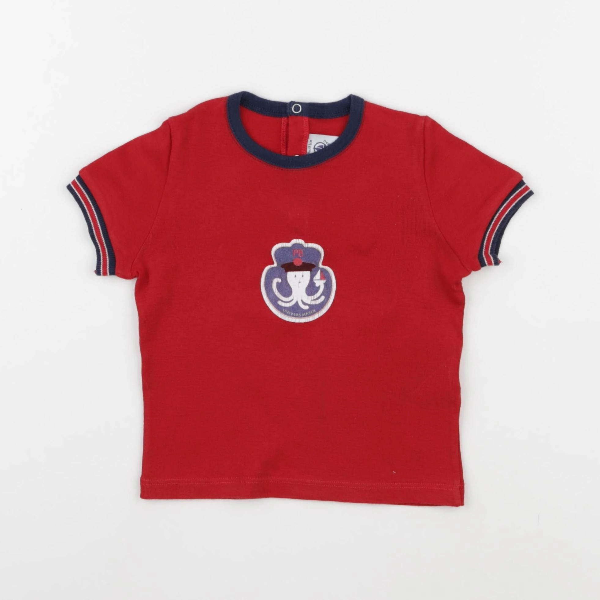Petit Bateau - tee-shirt rouge - 18 mois