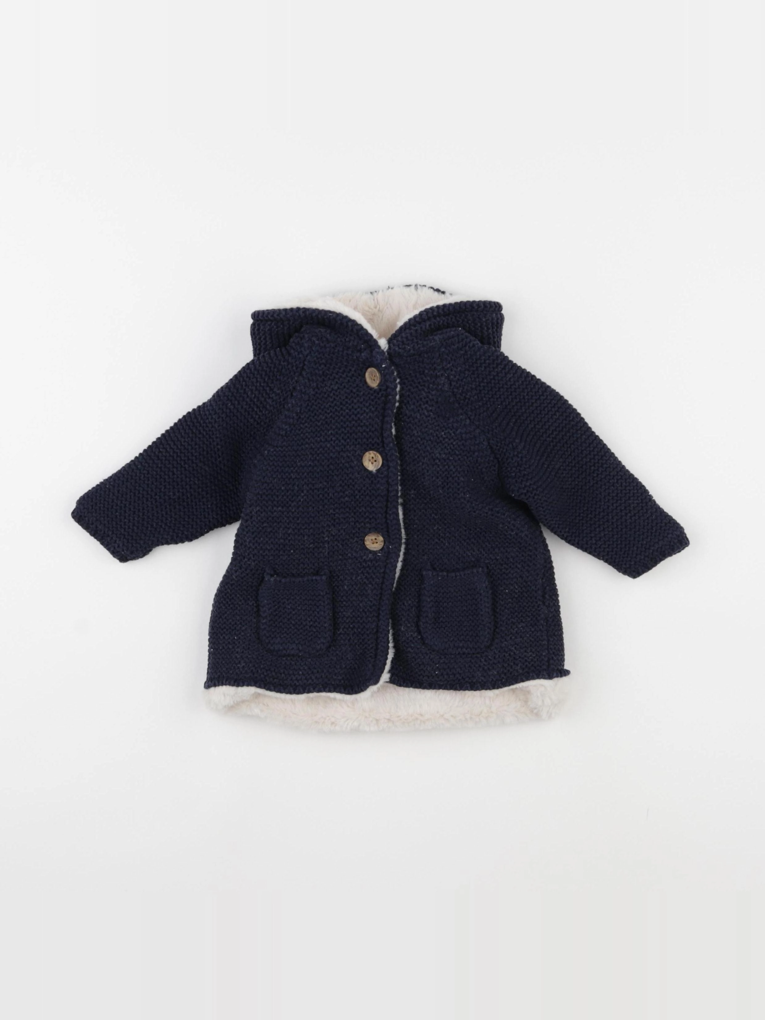 Vertbaudet - veste bleu - 6 mois