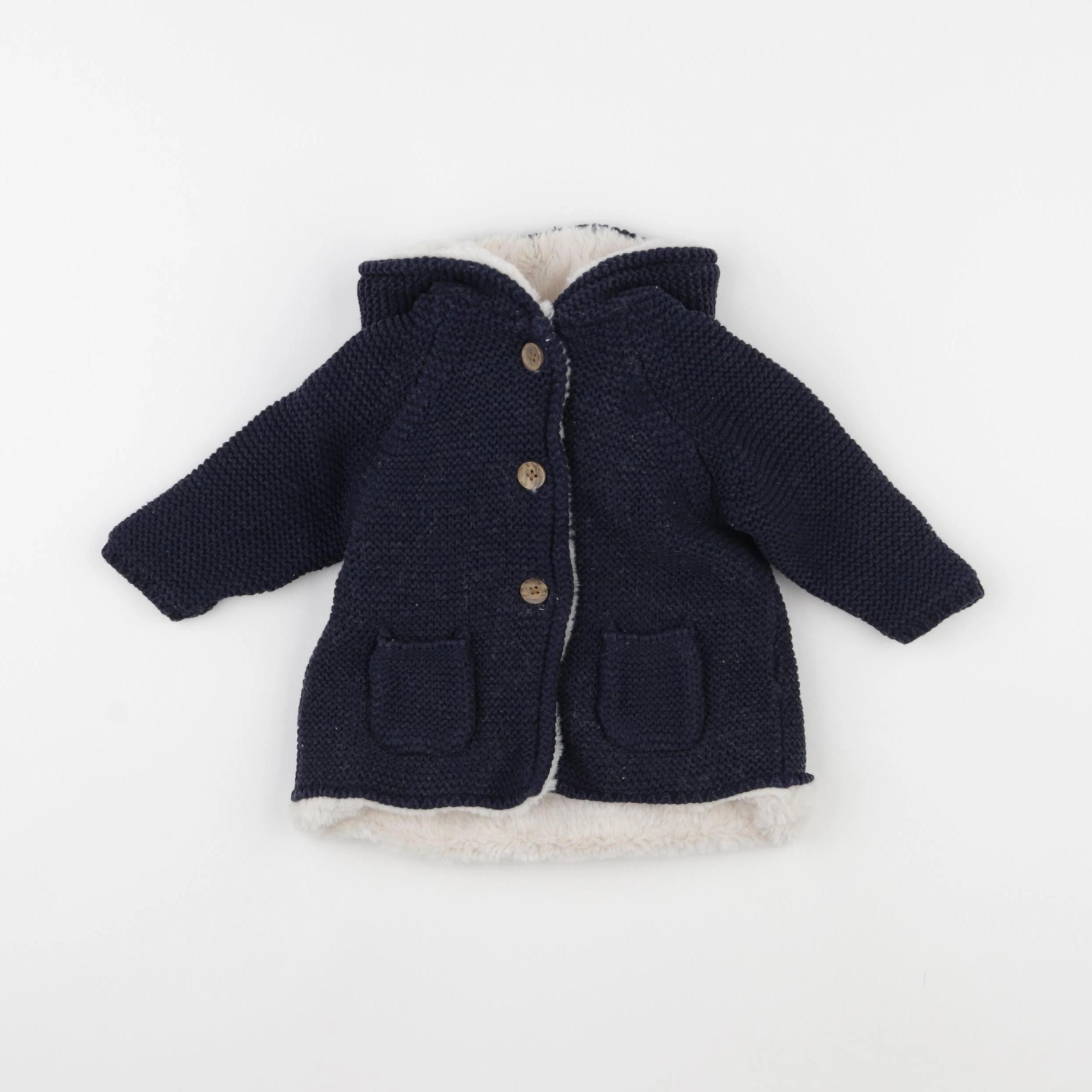 Vertbaudet - veste bleu - 6 mois