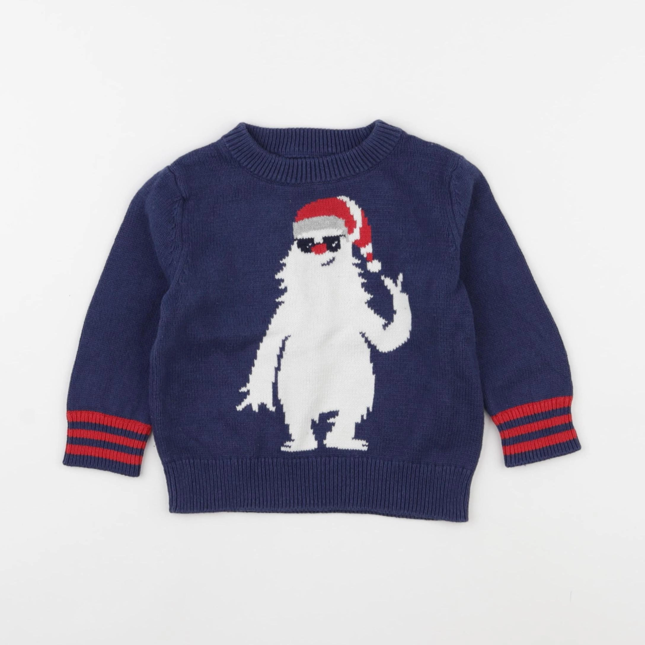 GAP - pull bleu - 12/18 mois