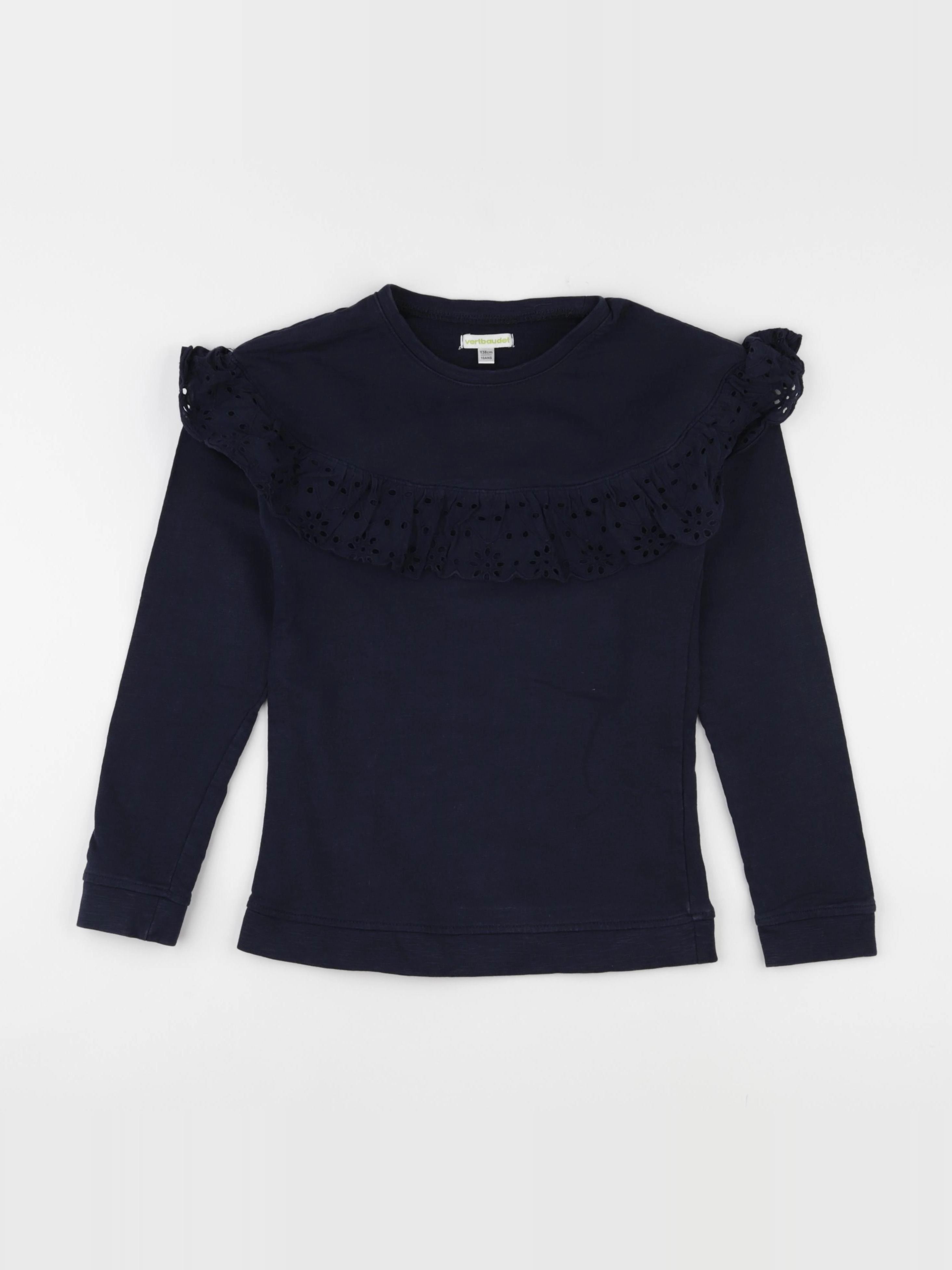 Vertbaudet - sweat bleu - 10 ans