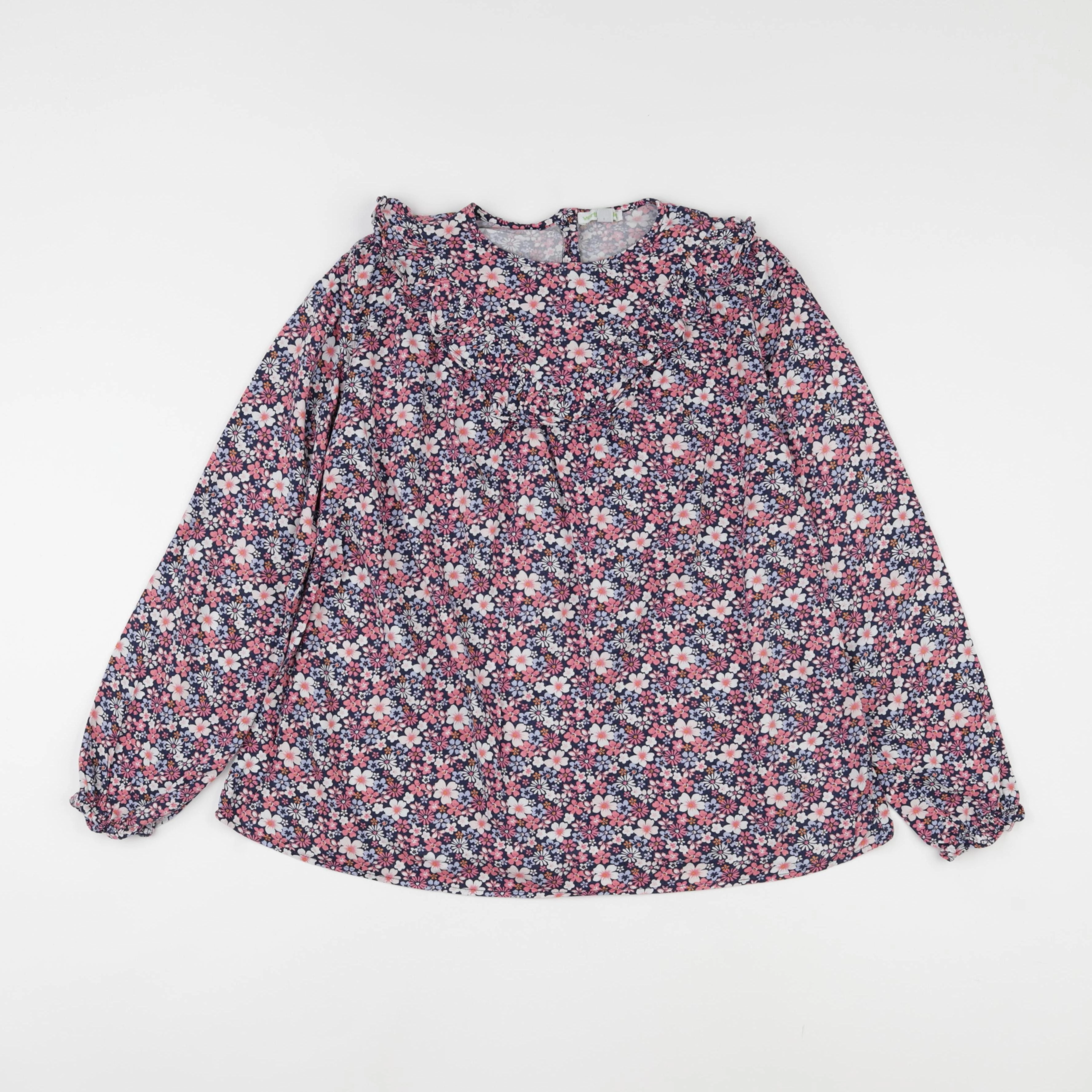 Vertbaudet - blouse bleu, rose - 12 ans