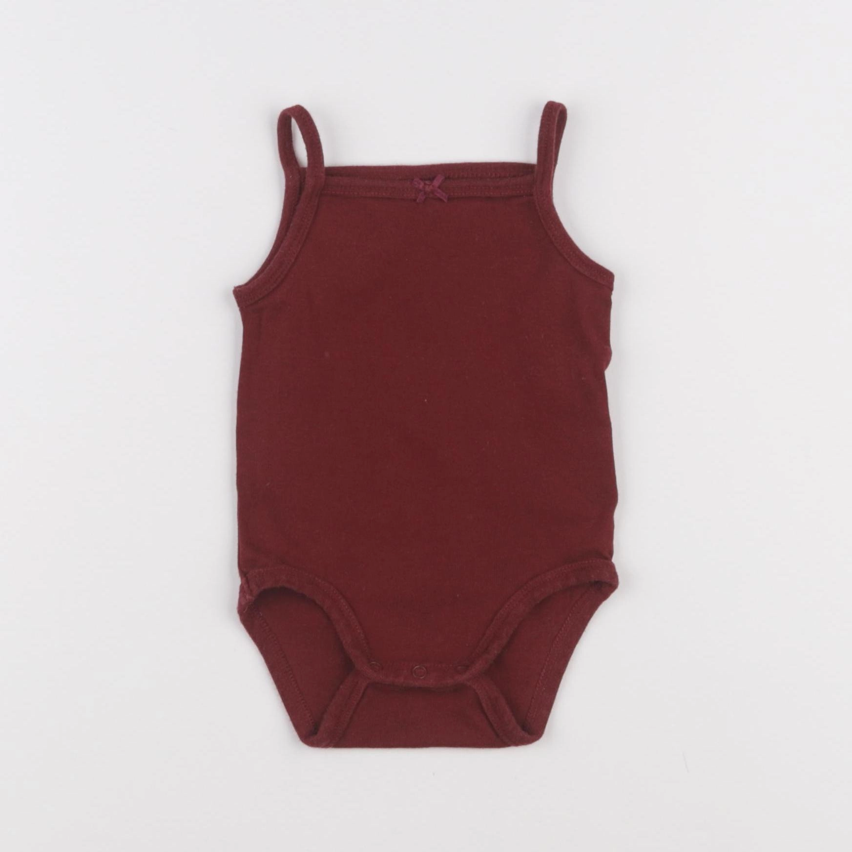 H&M - body rouge - 1/3 mois