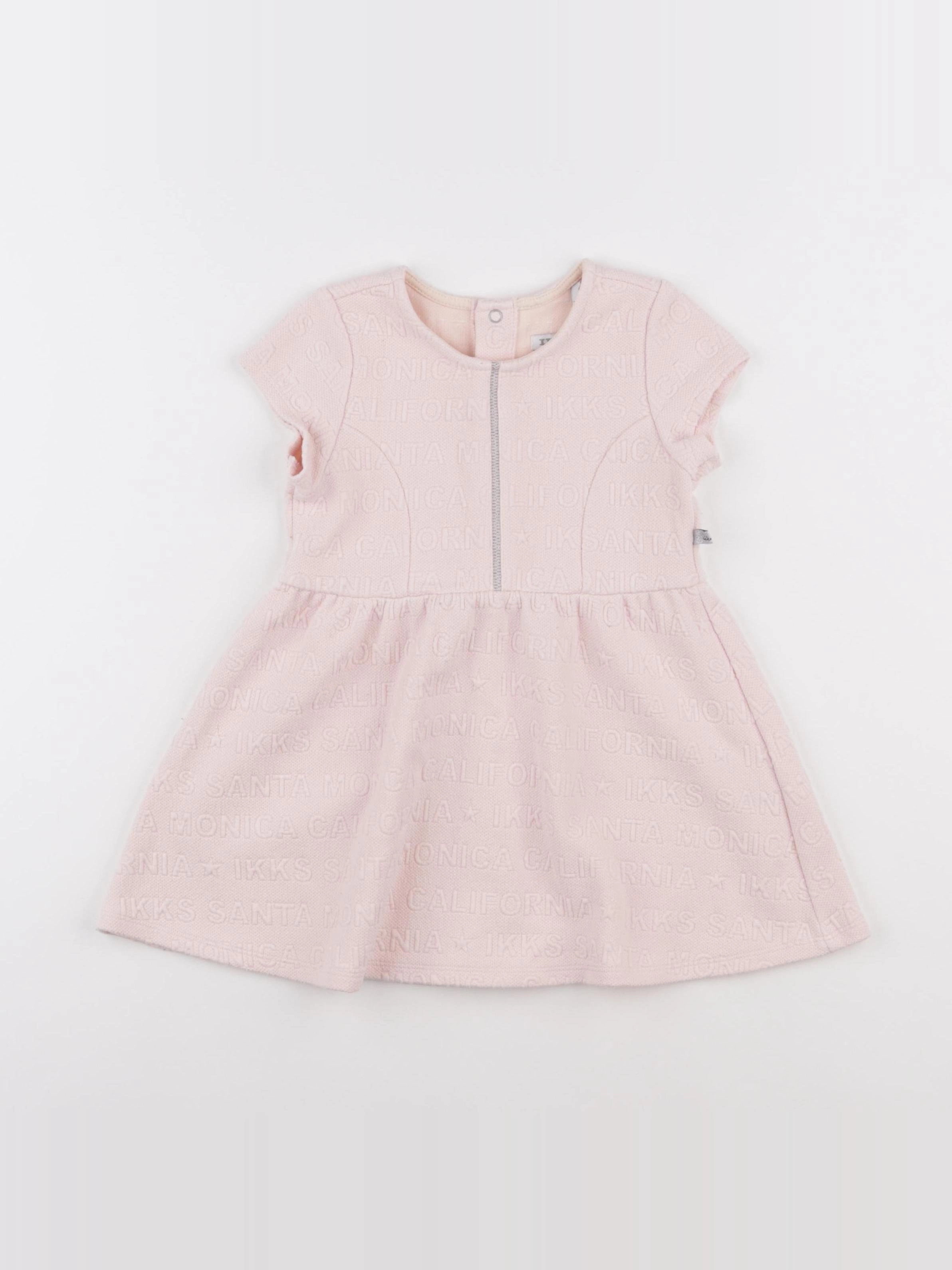 IKKS - robe rose - 2 ans
