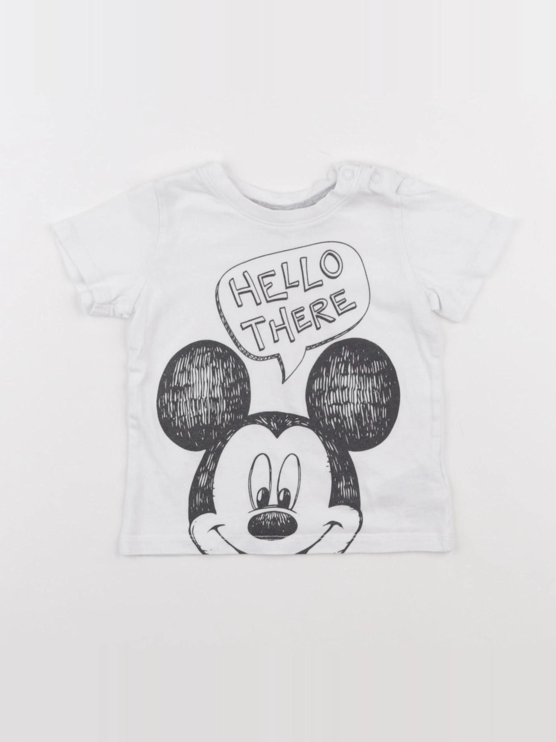 H&M - tee-shirt blanc - 6/9 mois