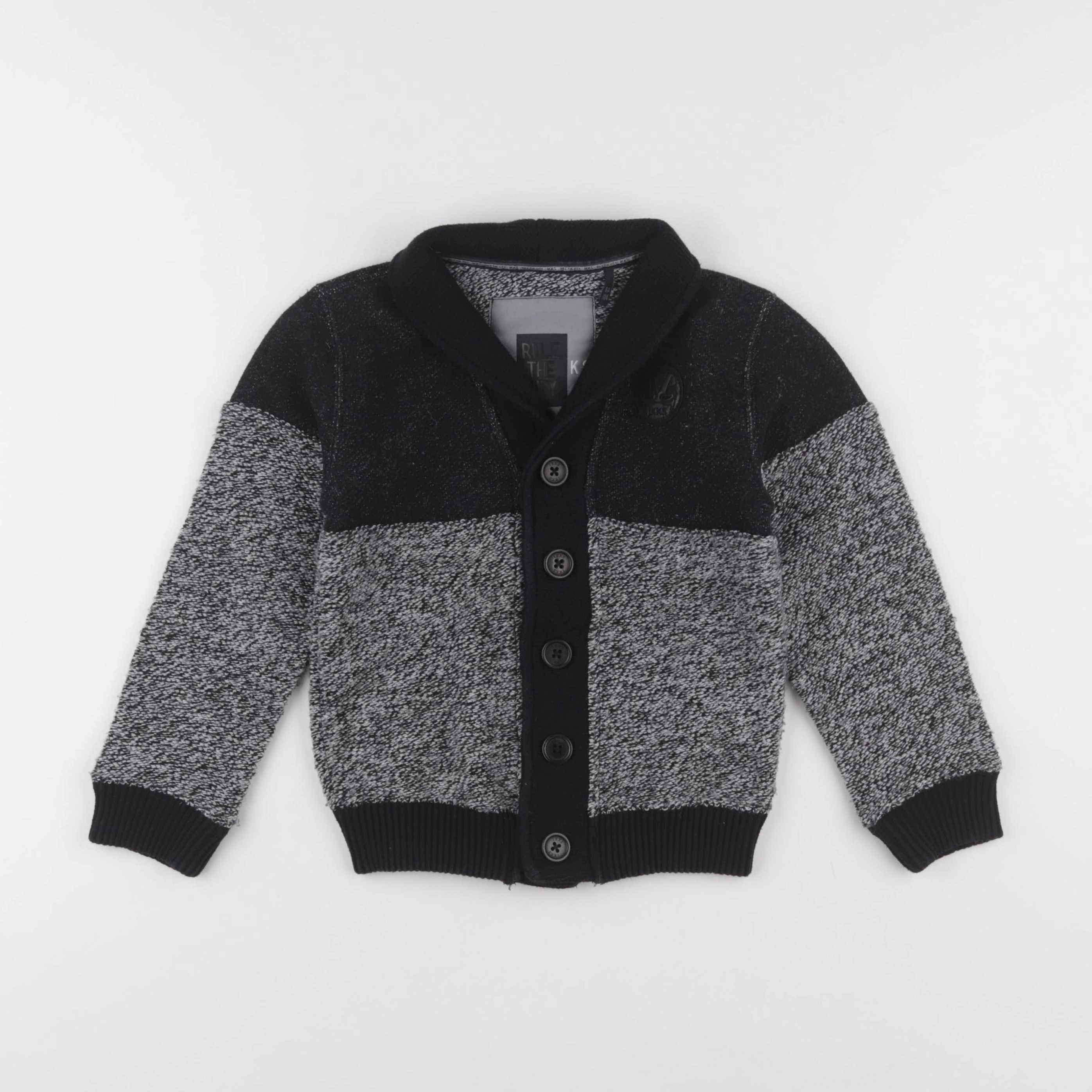 IKKS - gilet gris, noir - 6 ans