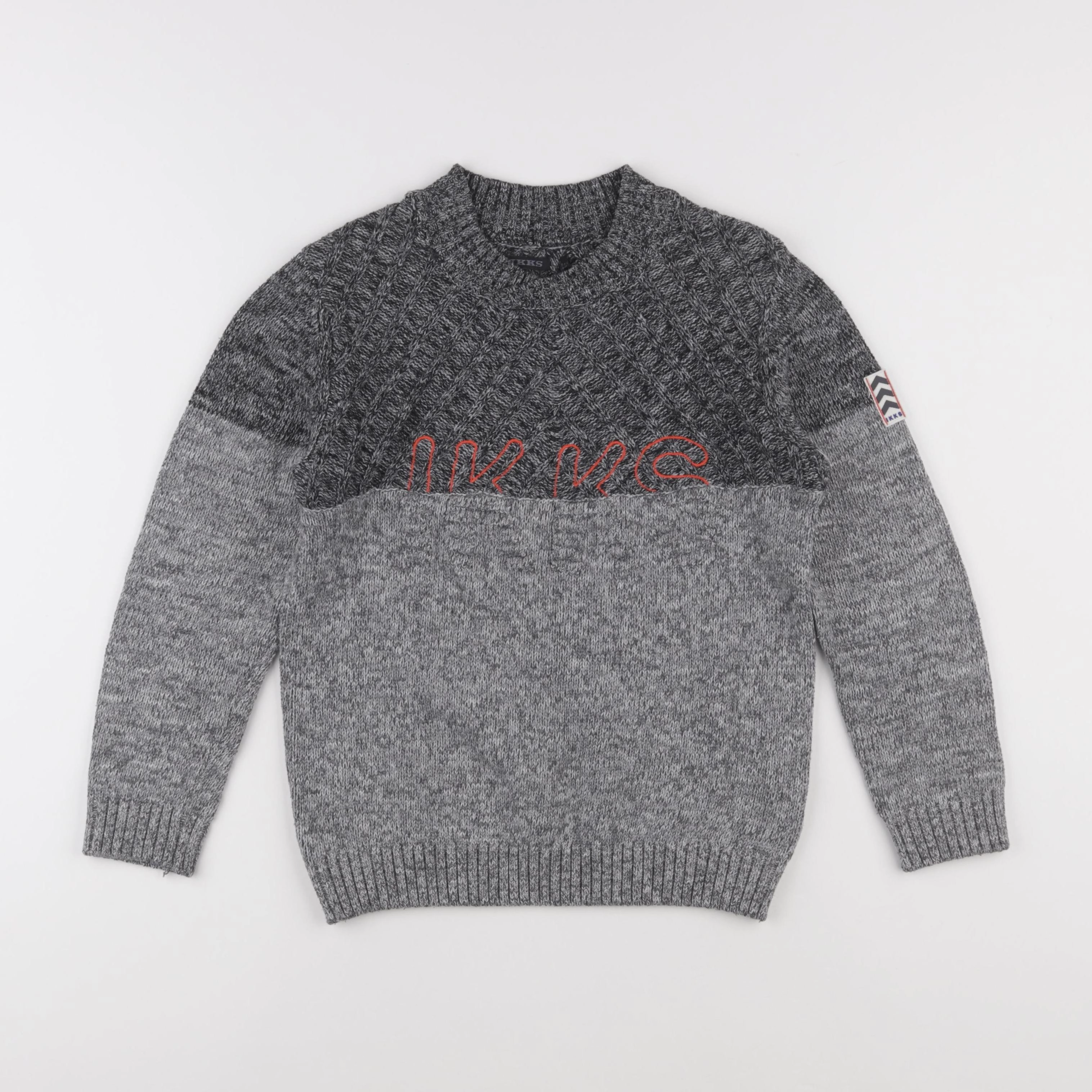 IKKS - pull gris - 8 ans