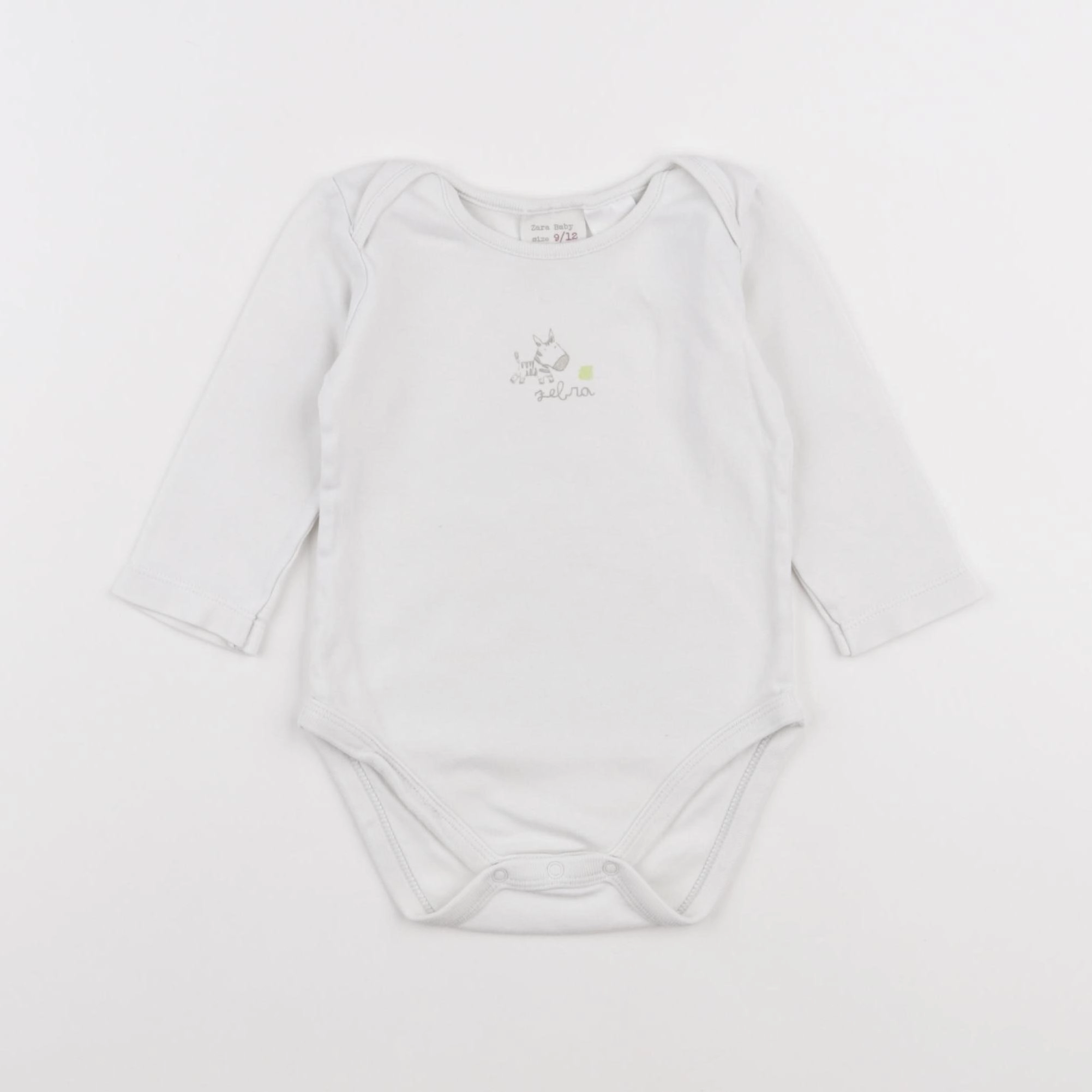 Zara - body blanc - 9/12 mois