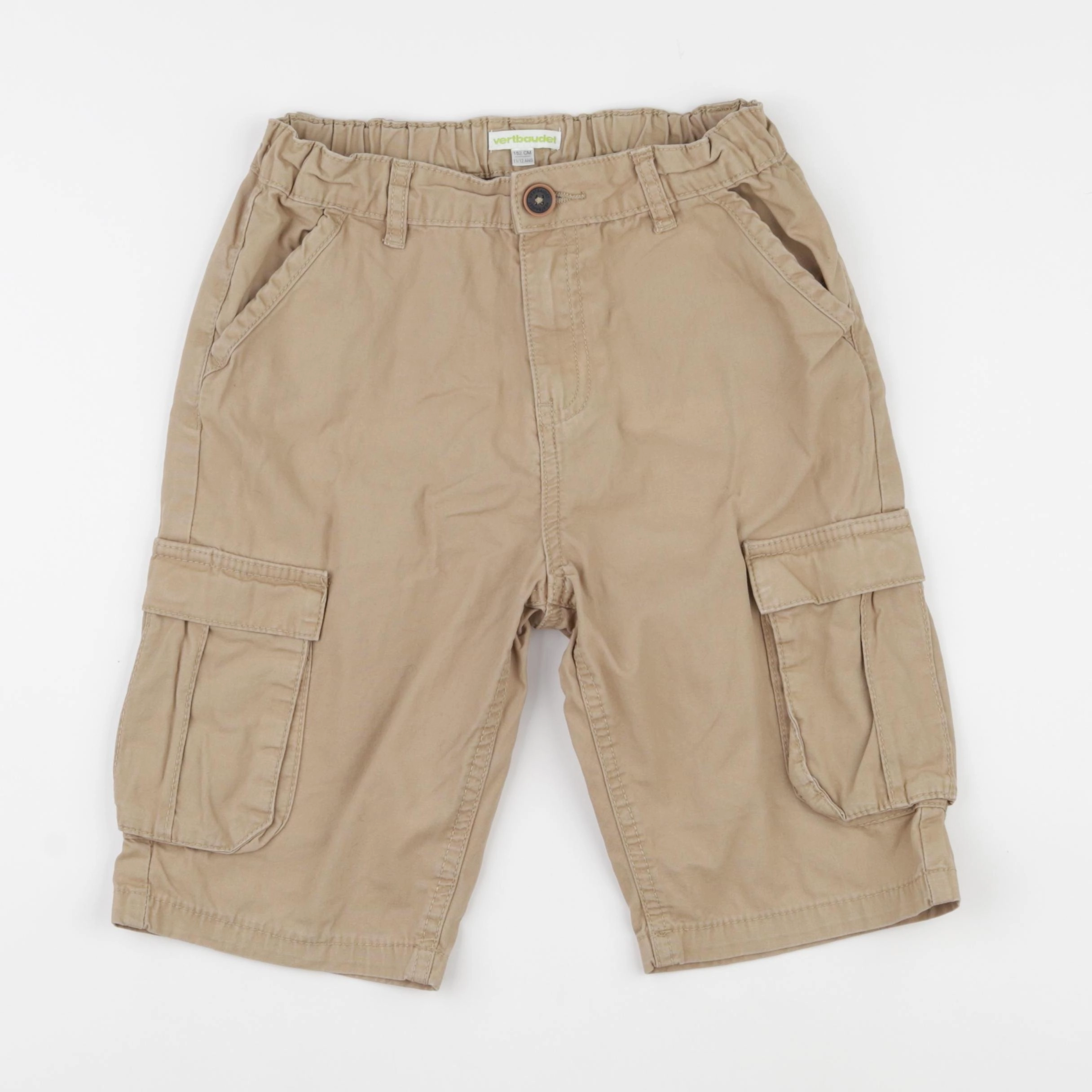 Vertbaudet - short marron - 11/12 ans