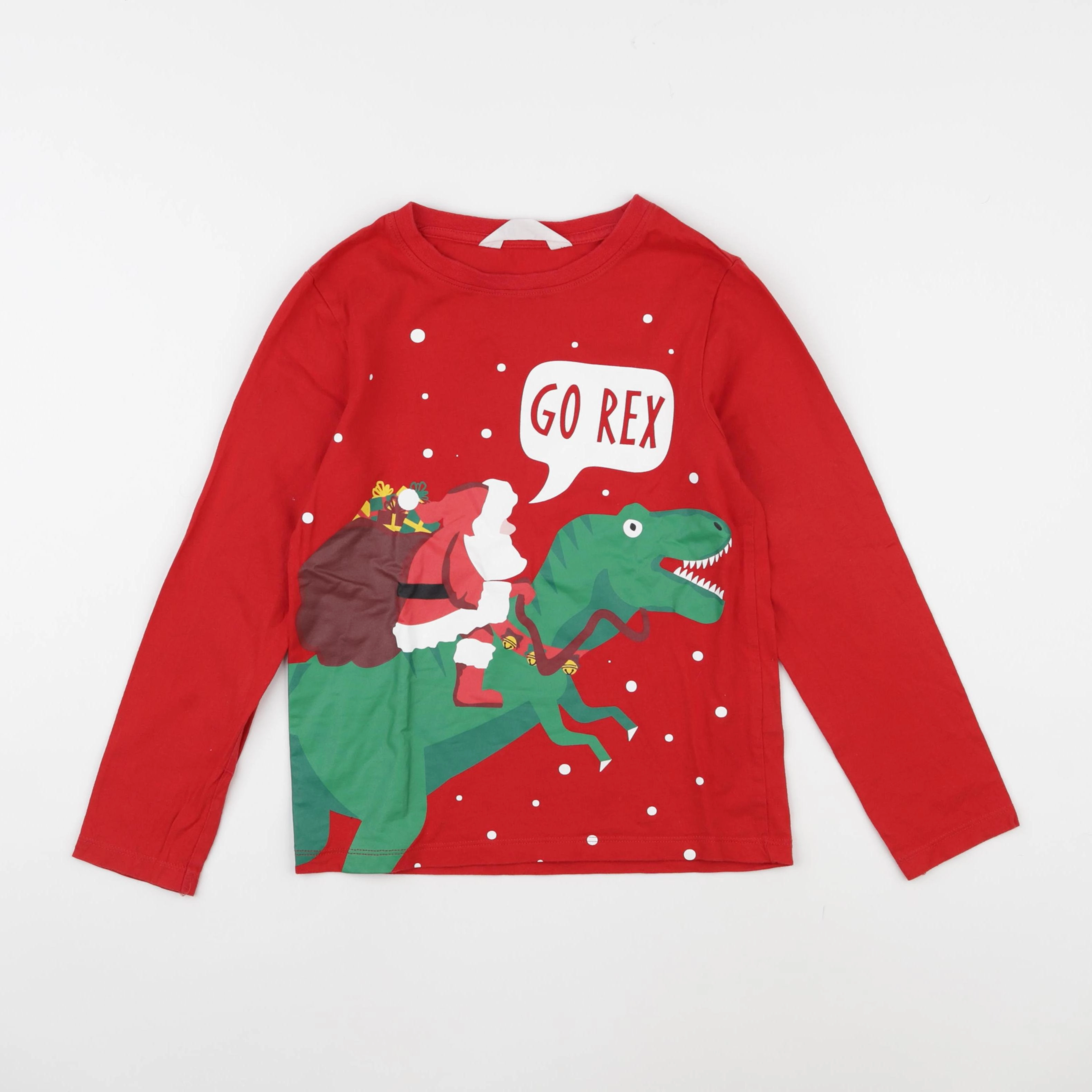 H&M - tee-shirt rouge - 6/8 ans