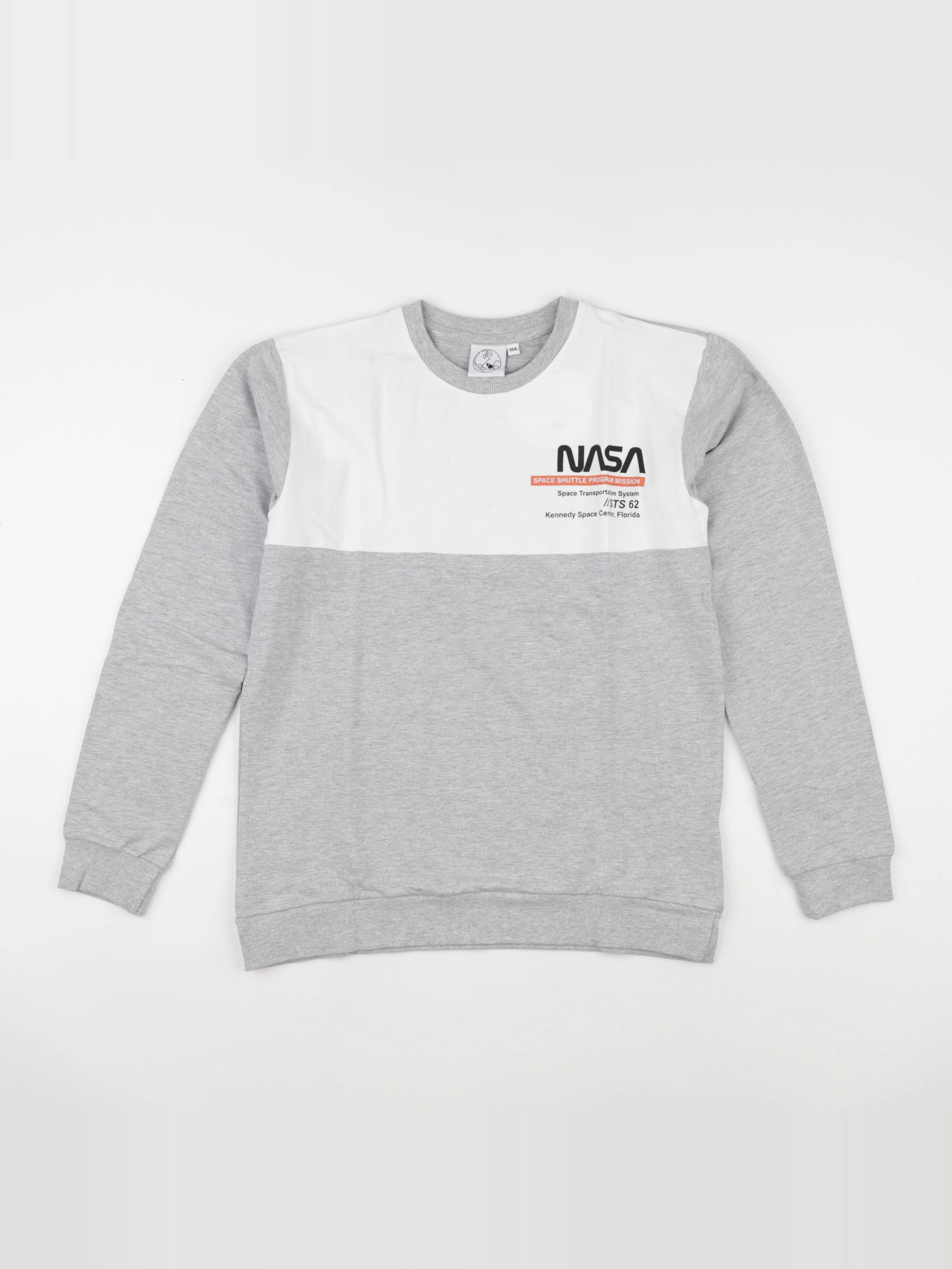 Vertbaudet - sweat imprimé au dos gris - 14 ans