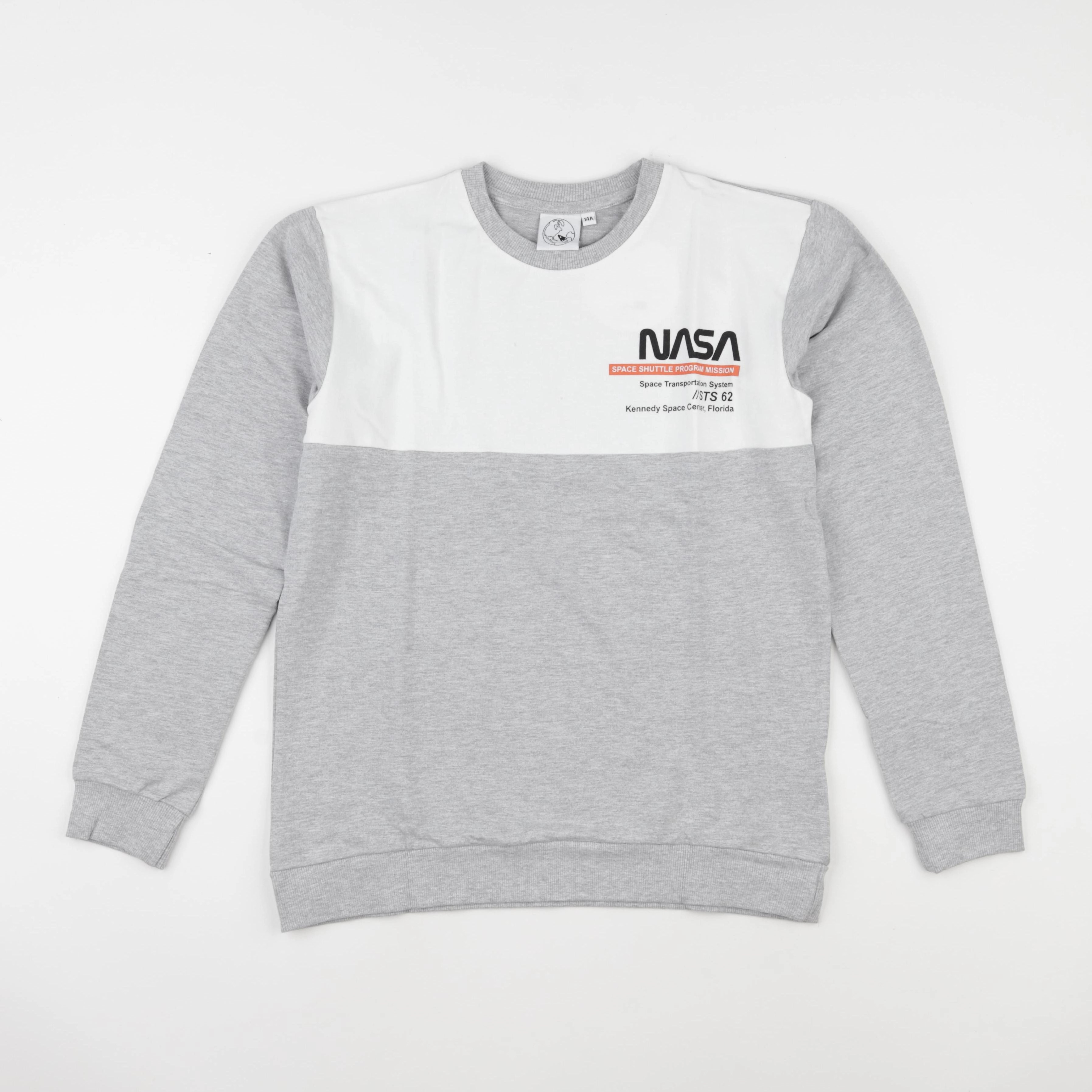 Vertbaudet - sweat imprimé au dos gris - 14 ans