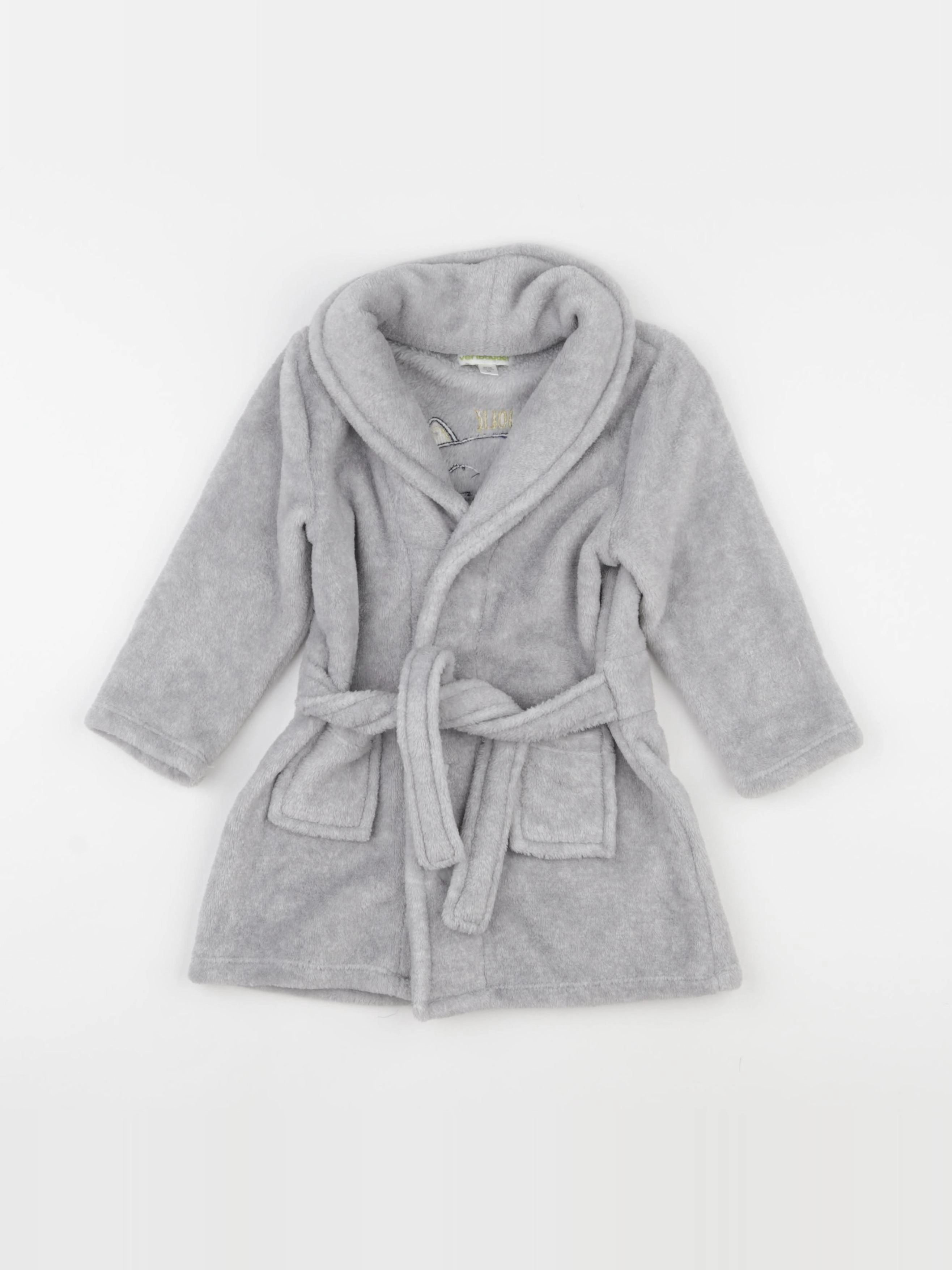 Vertbaudet - peignoir gris - 3 ans