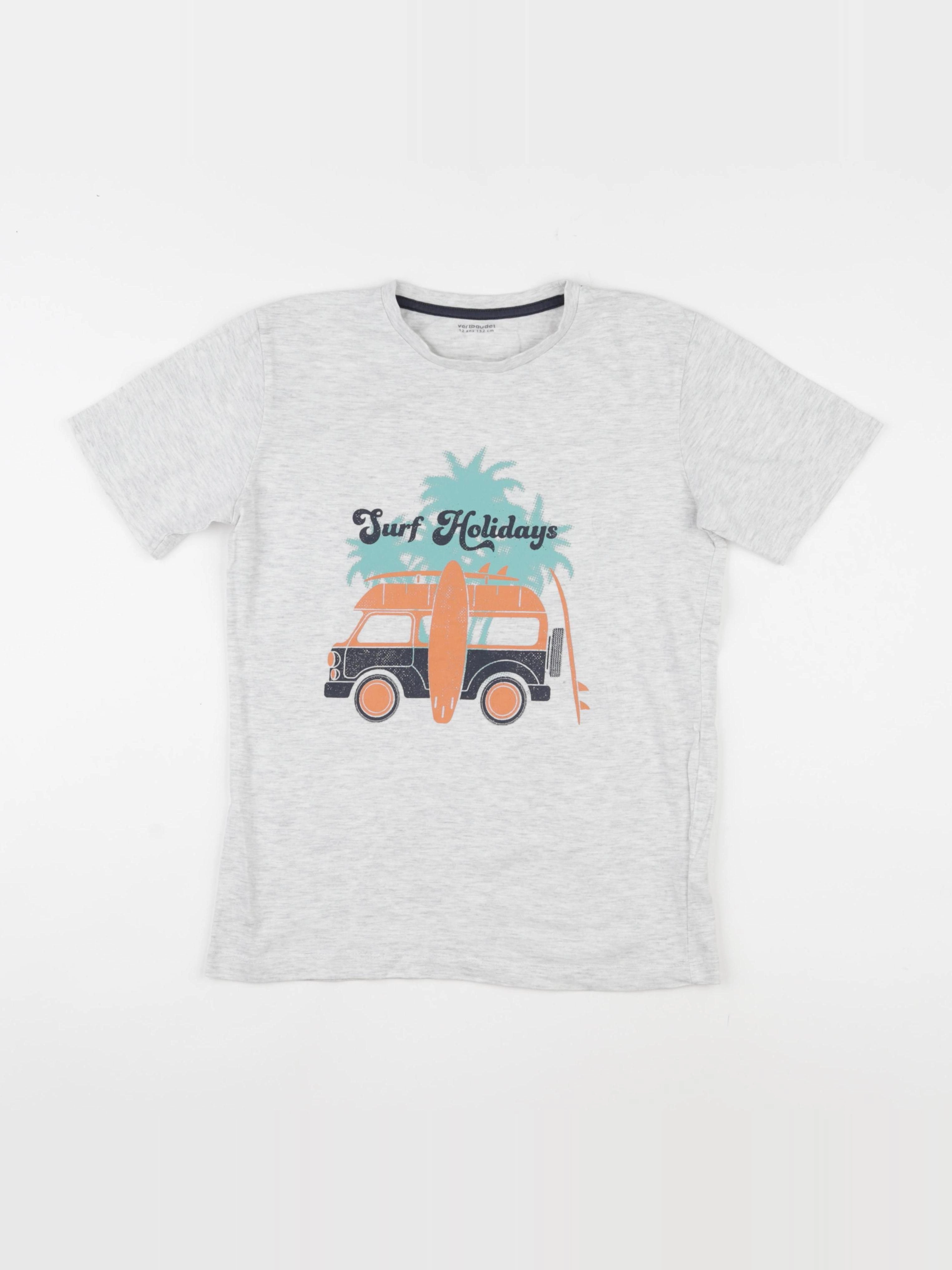 Vertbaudet - tee-shirt gris - 12 ans
