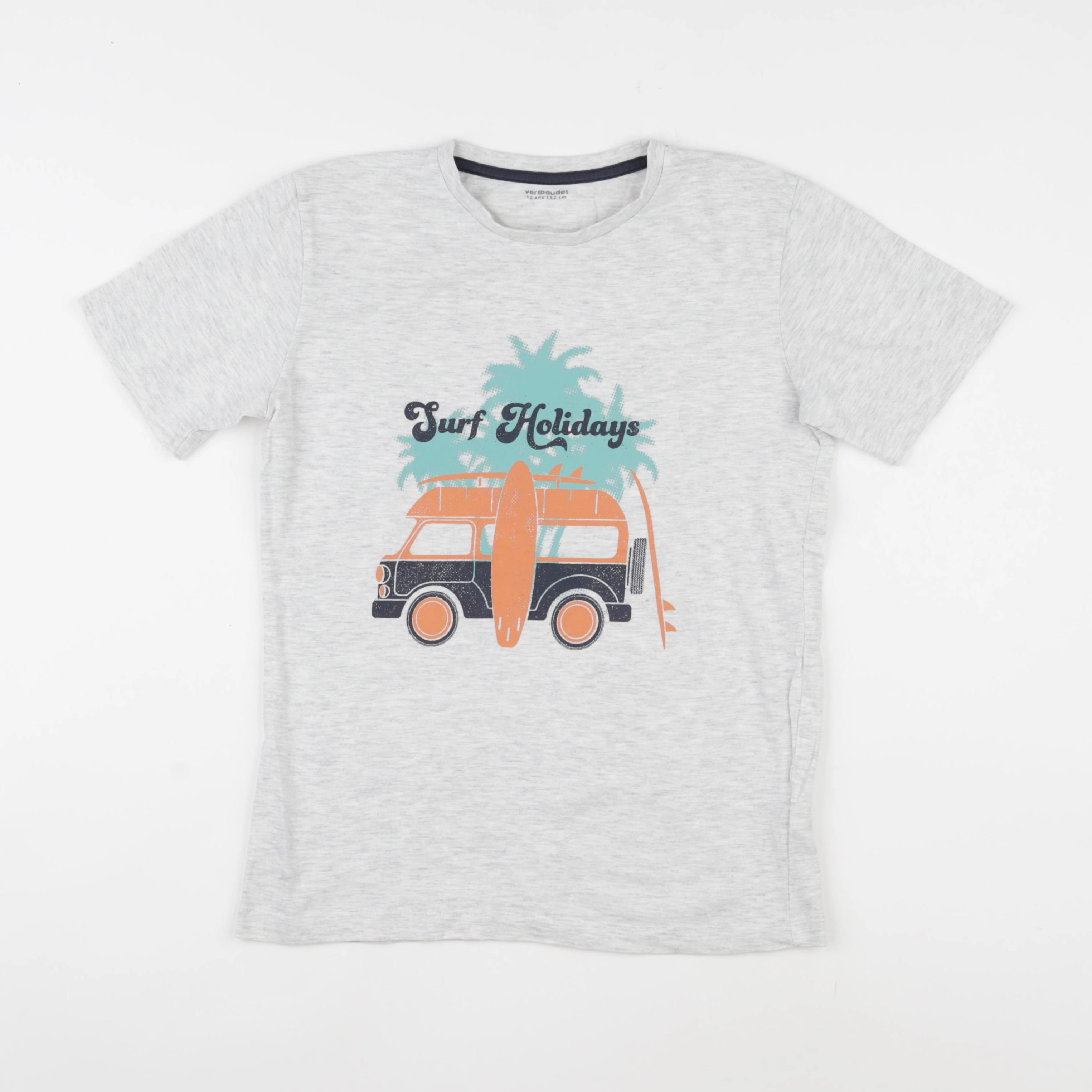 Vertbaudet - tee-shirt gris - 12 ans