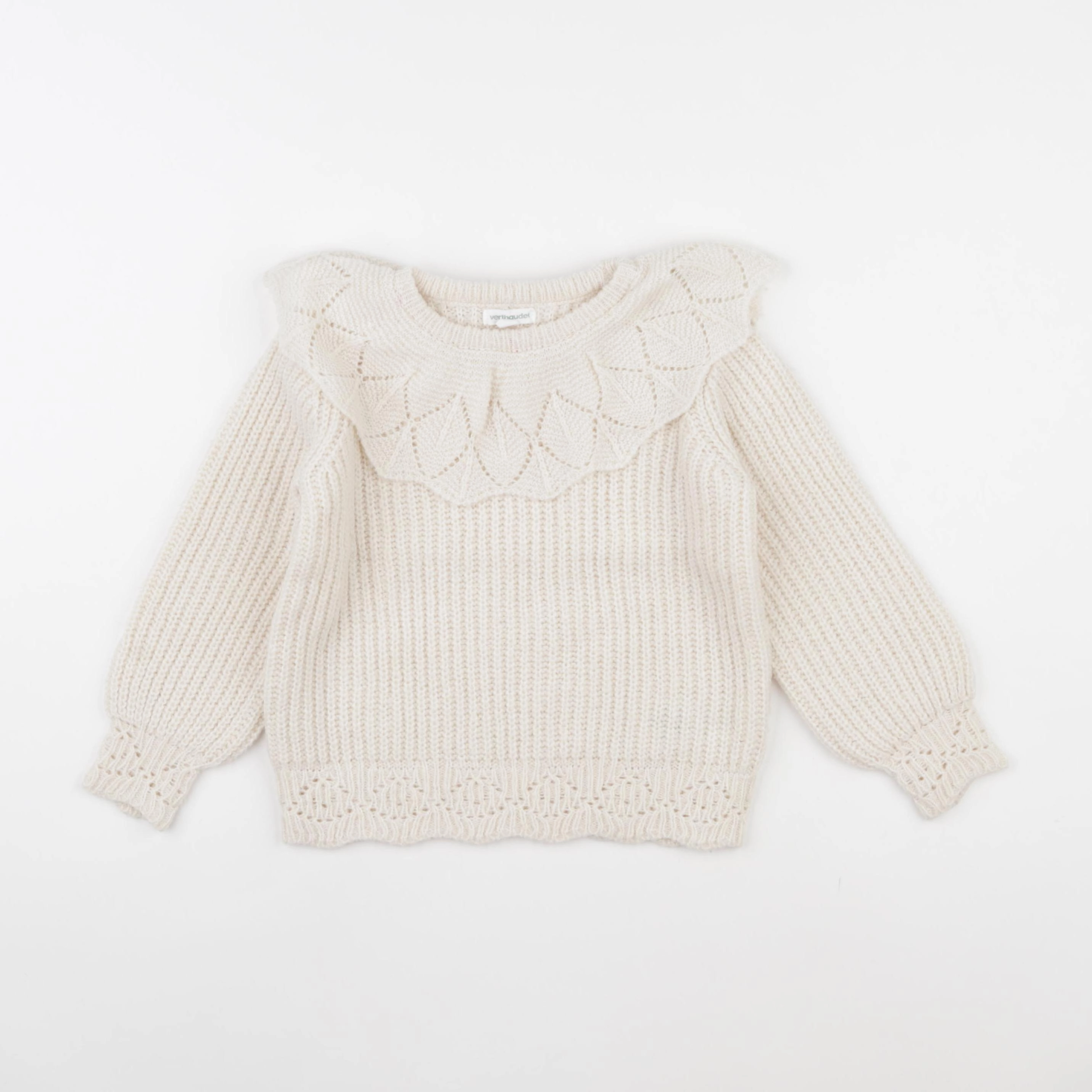 Vertbaudet - pull beige - 3 ans