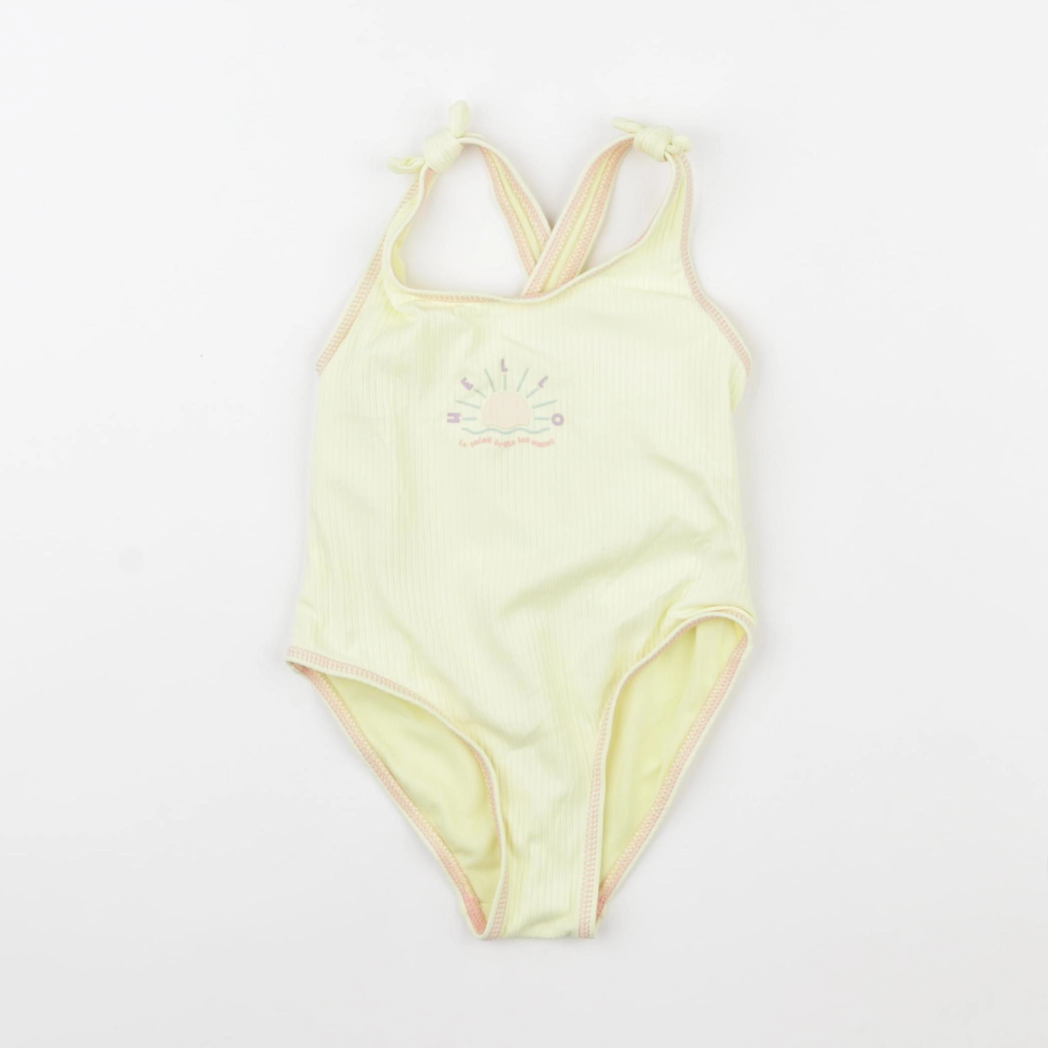 Vertbaudet - maillot de bain jaune - 3 ans