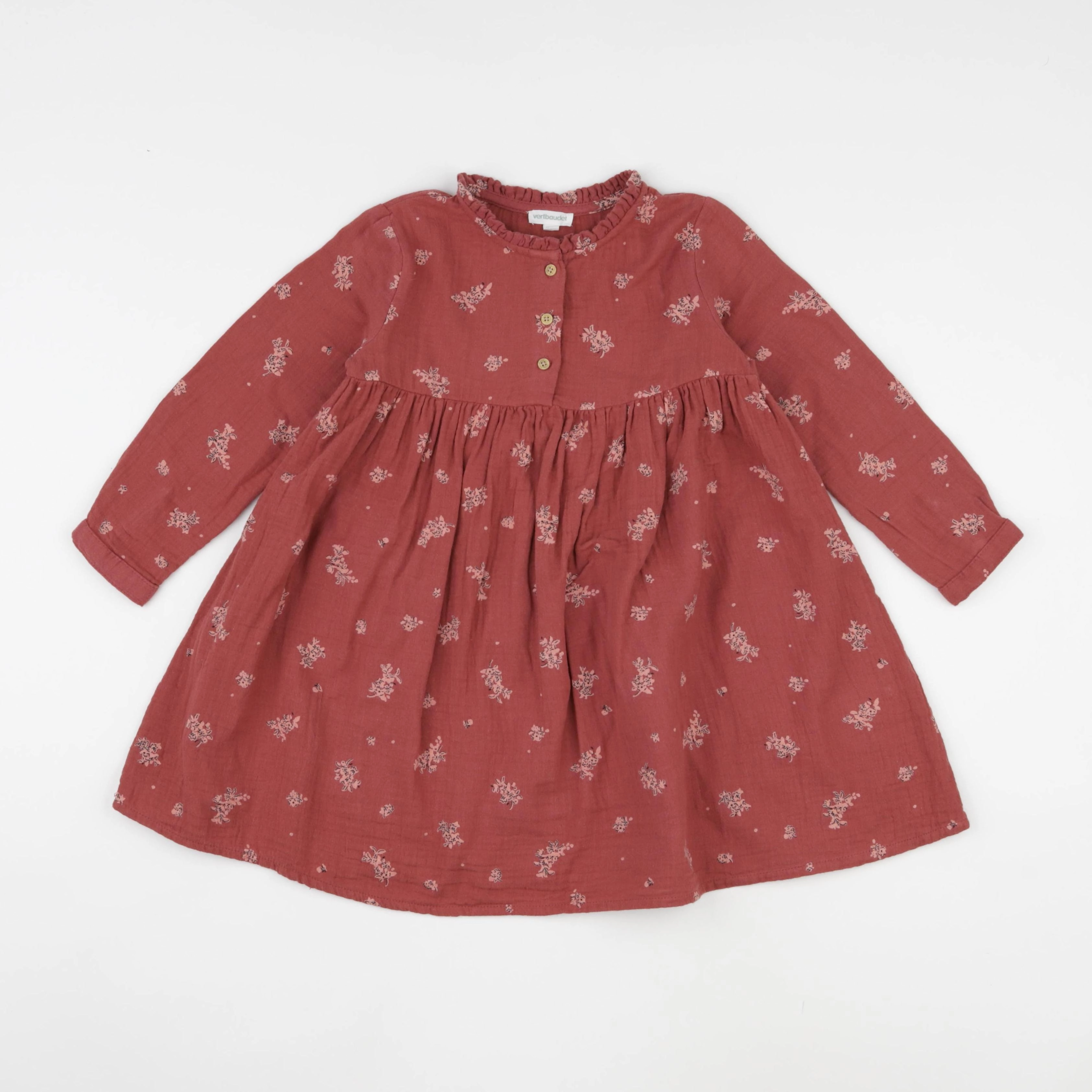 Vertbaudet - robe rose - 4 ans