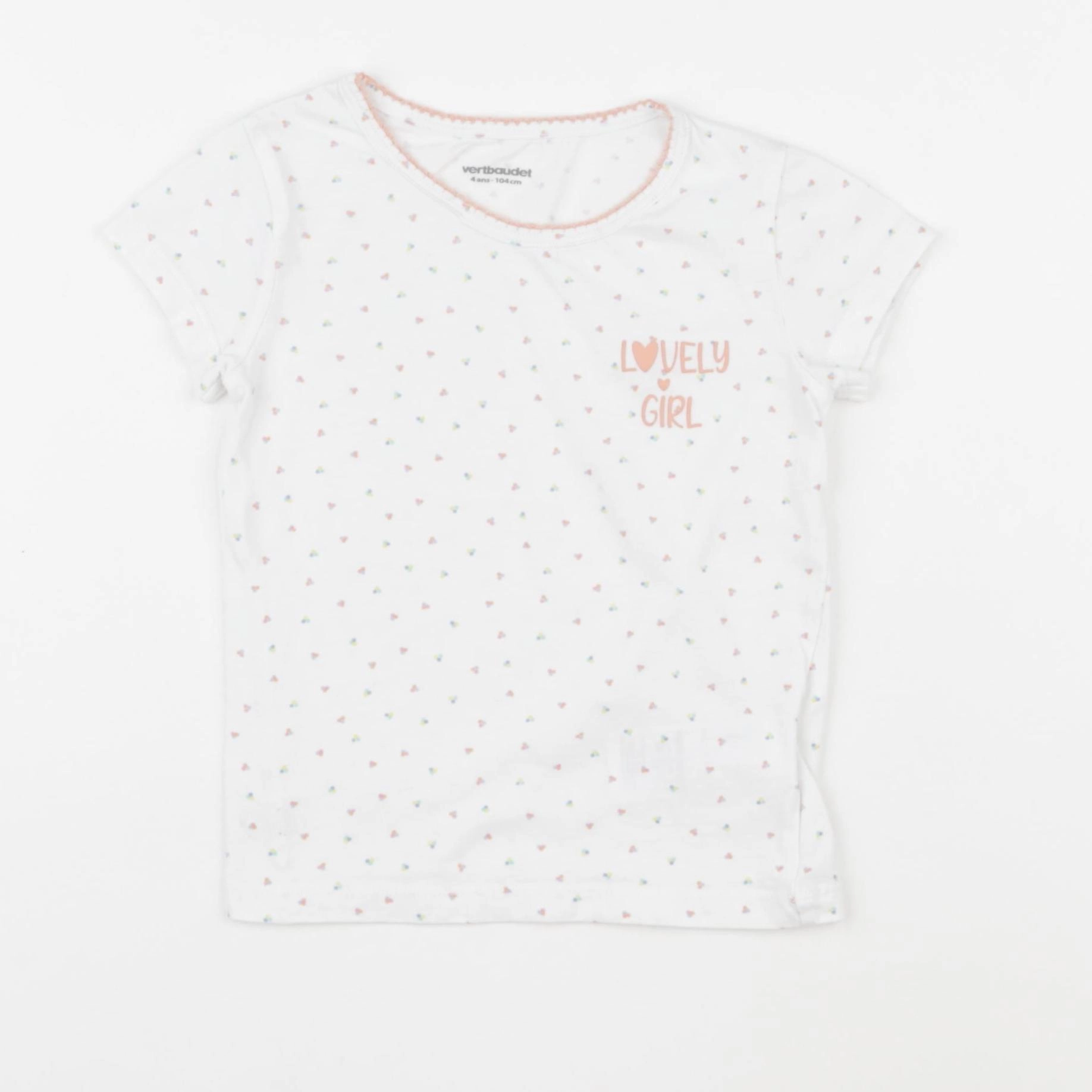 Vertbaudet - maillot de corps blanc - 4 ans