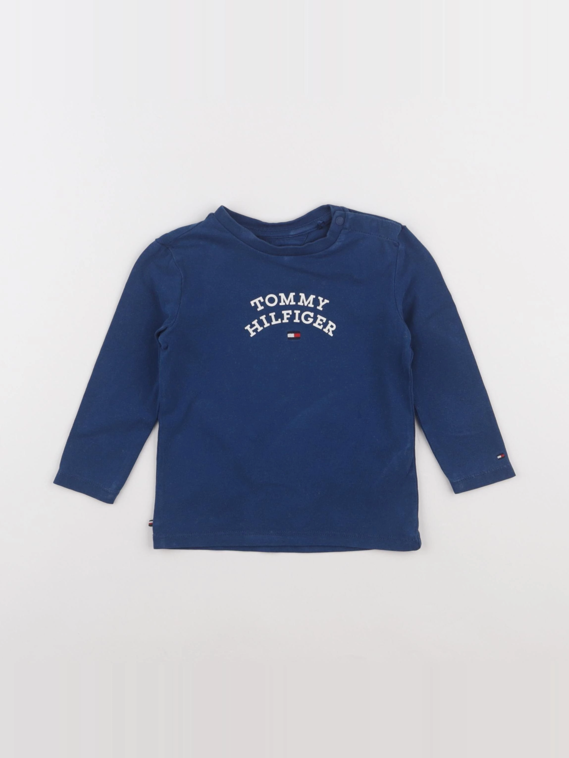 Tommy Hilfiger - tee-shirt bleu - 12/18 mois