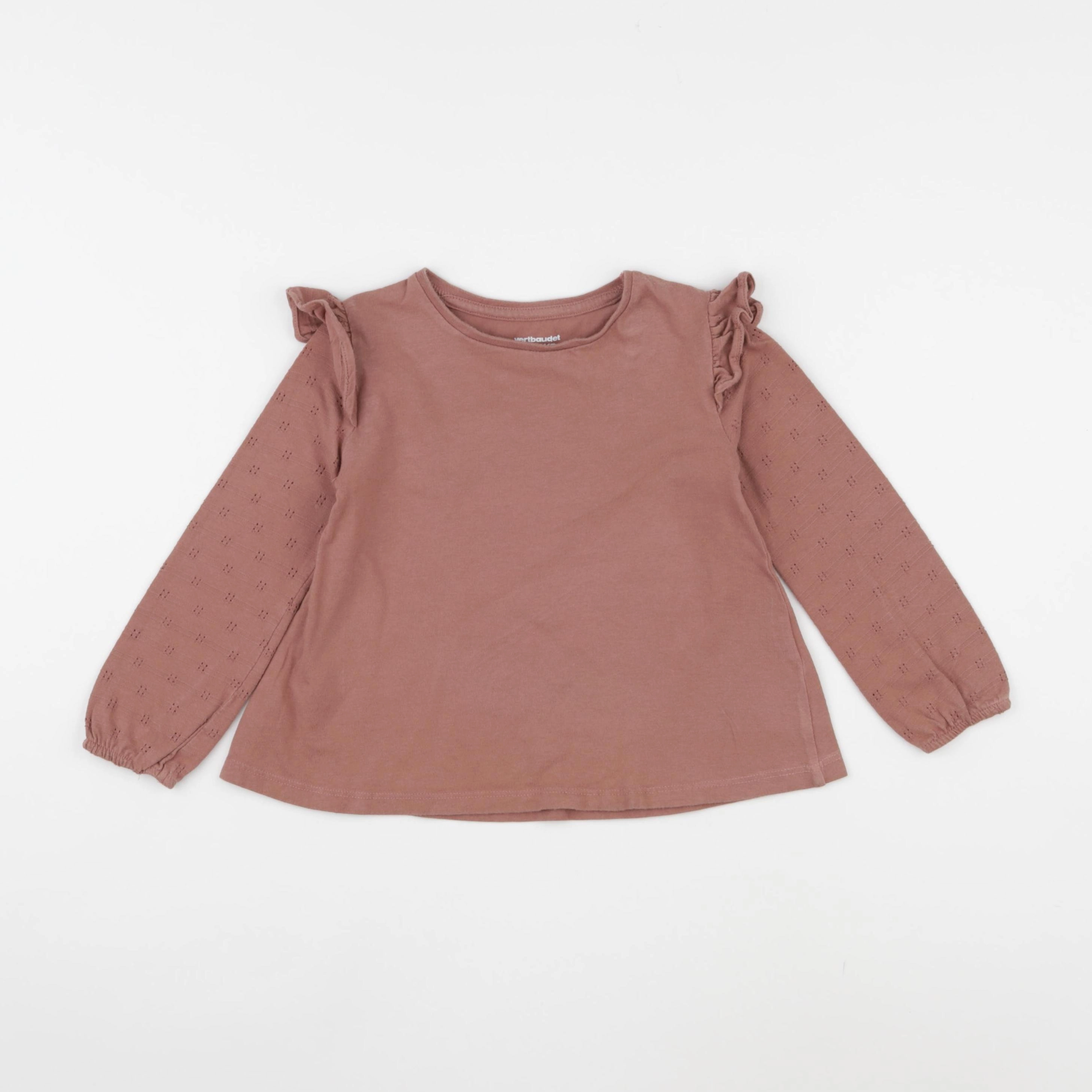 Vertbaudet - tee-shirt marron - 4 ans
