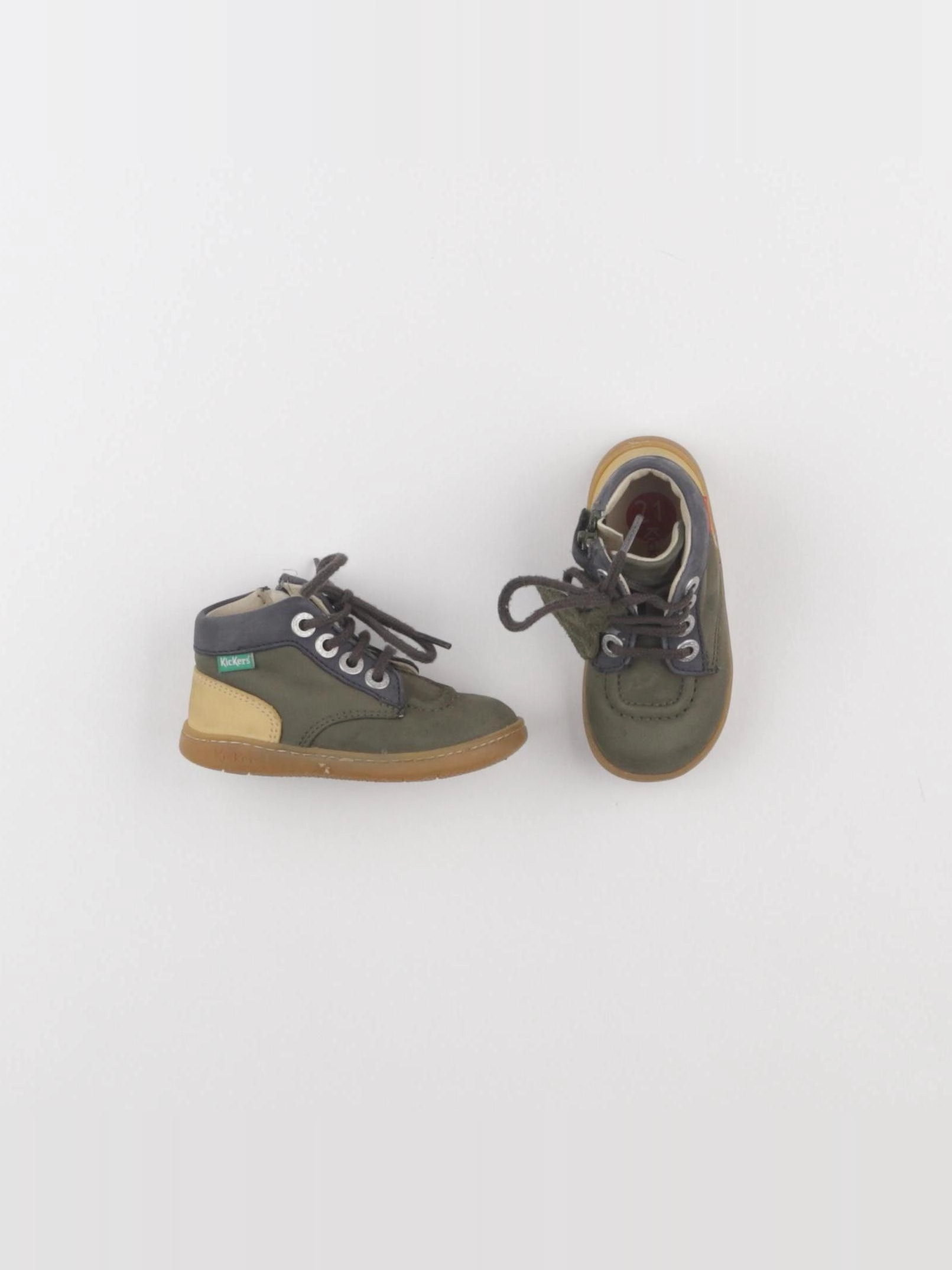 Kickers - bottillons vert - pointure 21