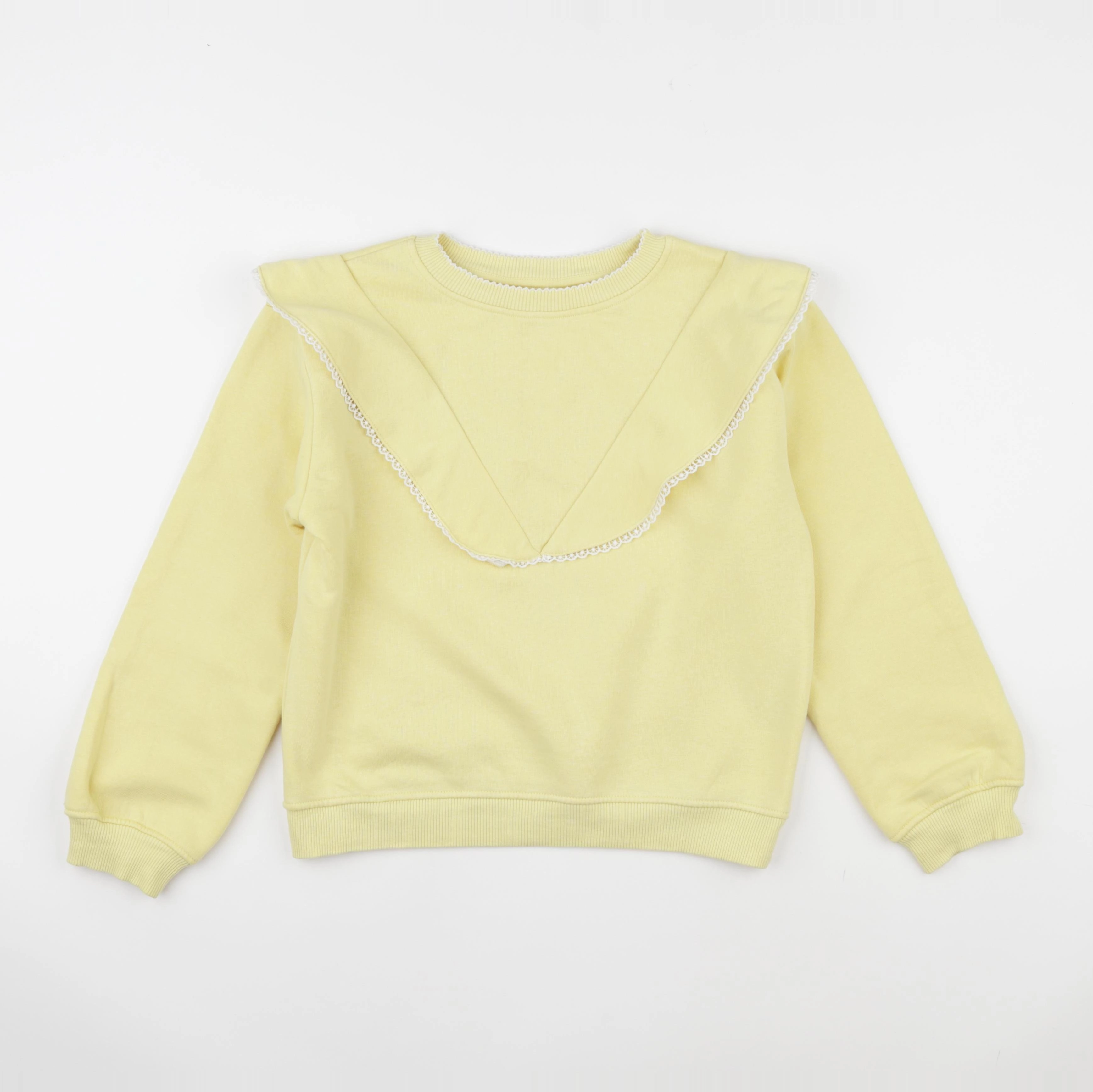 H&M - sweat jaune - 8/10 ans