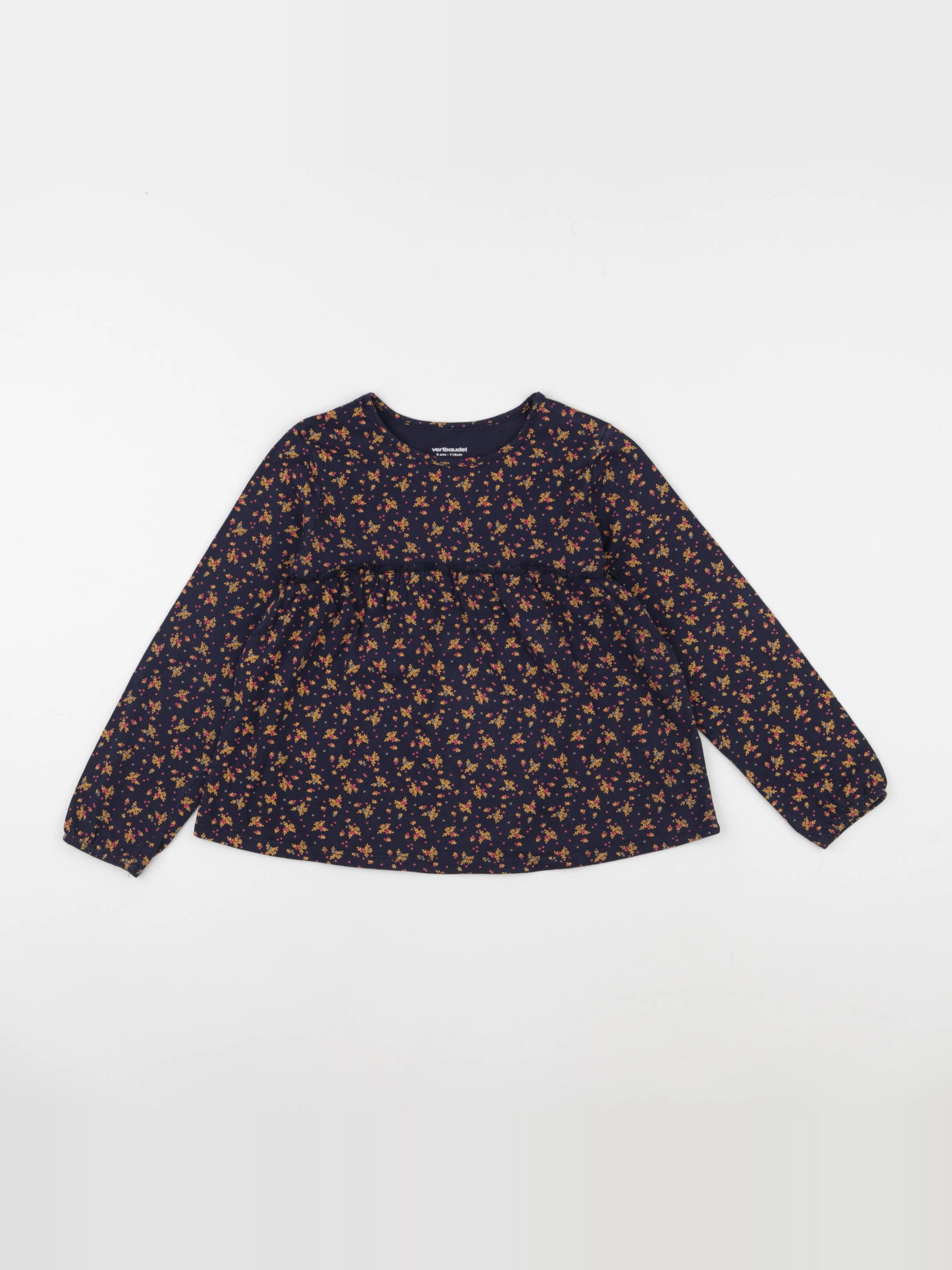 Vertbaudet - tee-shirt bleu - 6 ans