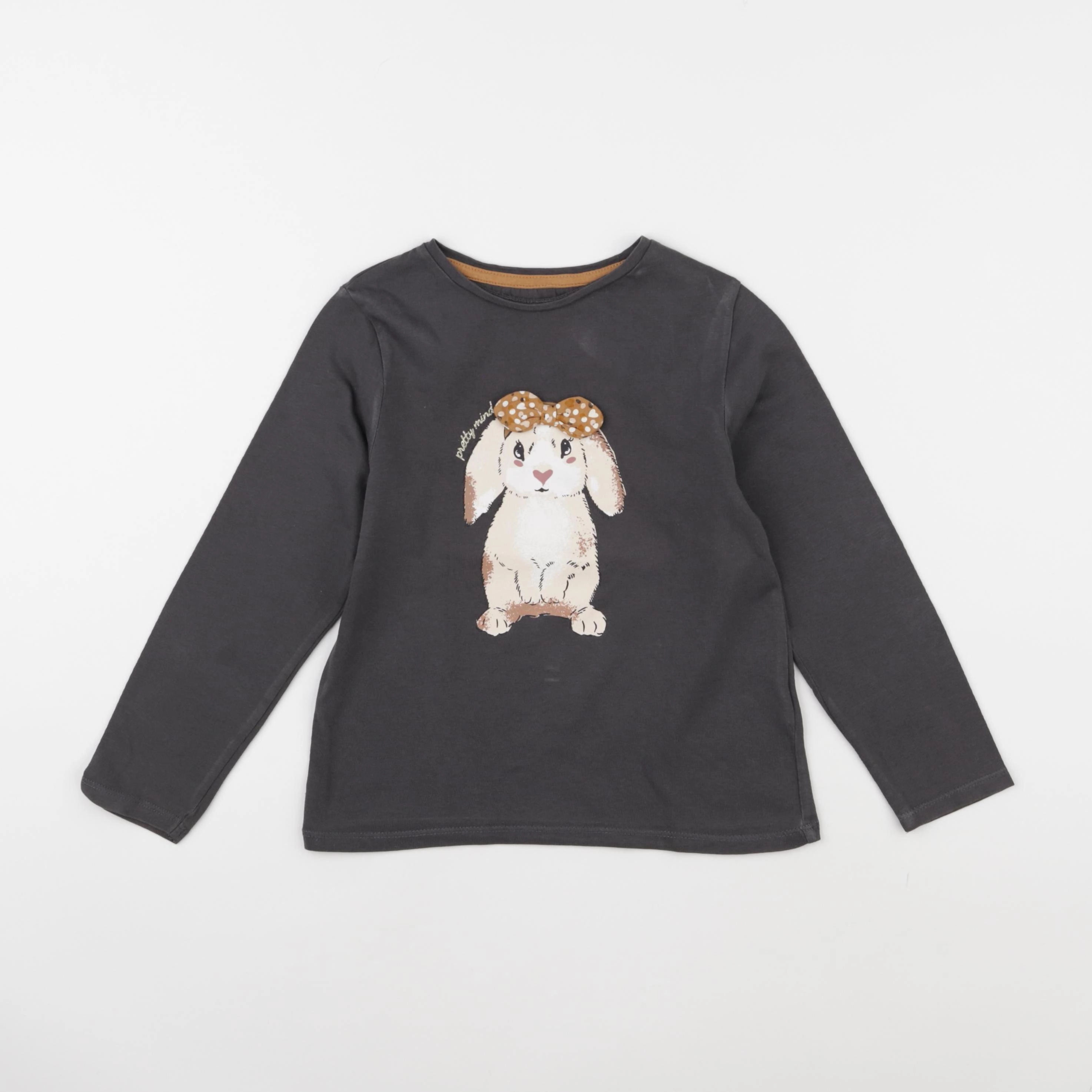 Vertbaudet - tee-shirt gris - 6 ans