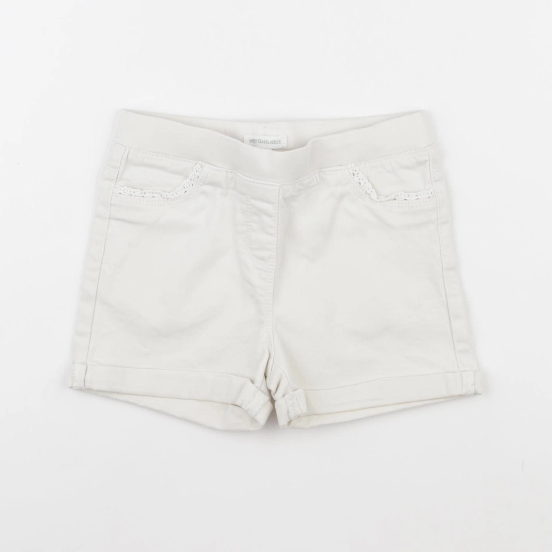 Vertbaudet - short blanc - 7 ans