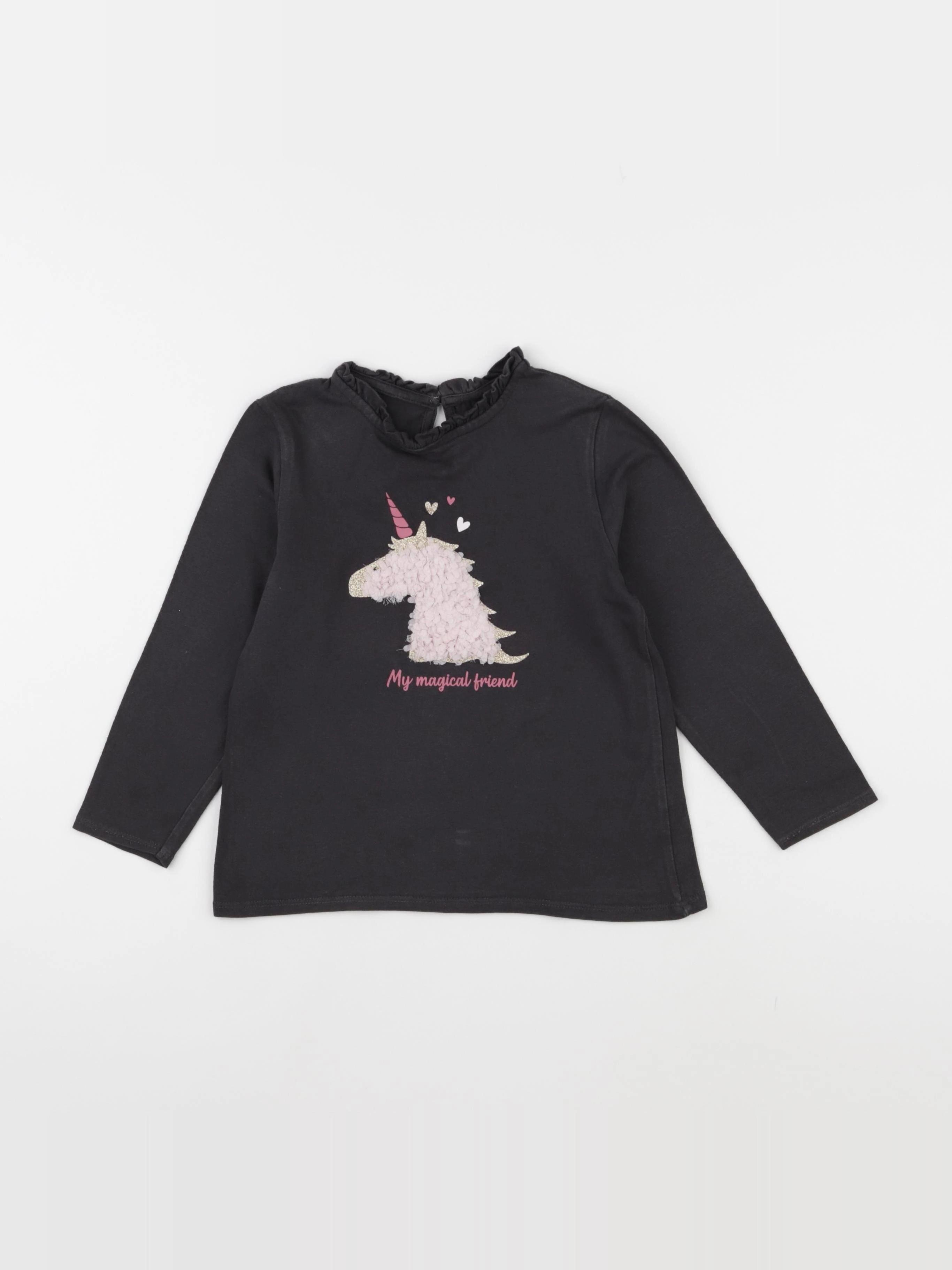 Vertbaudet - tee-shirt gris - 6 ans