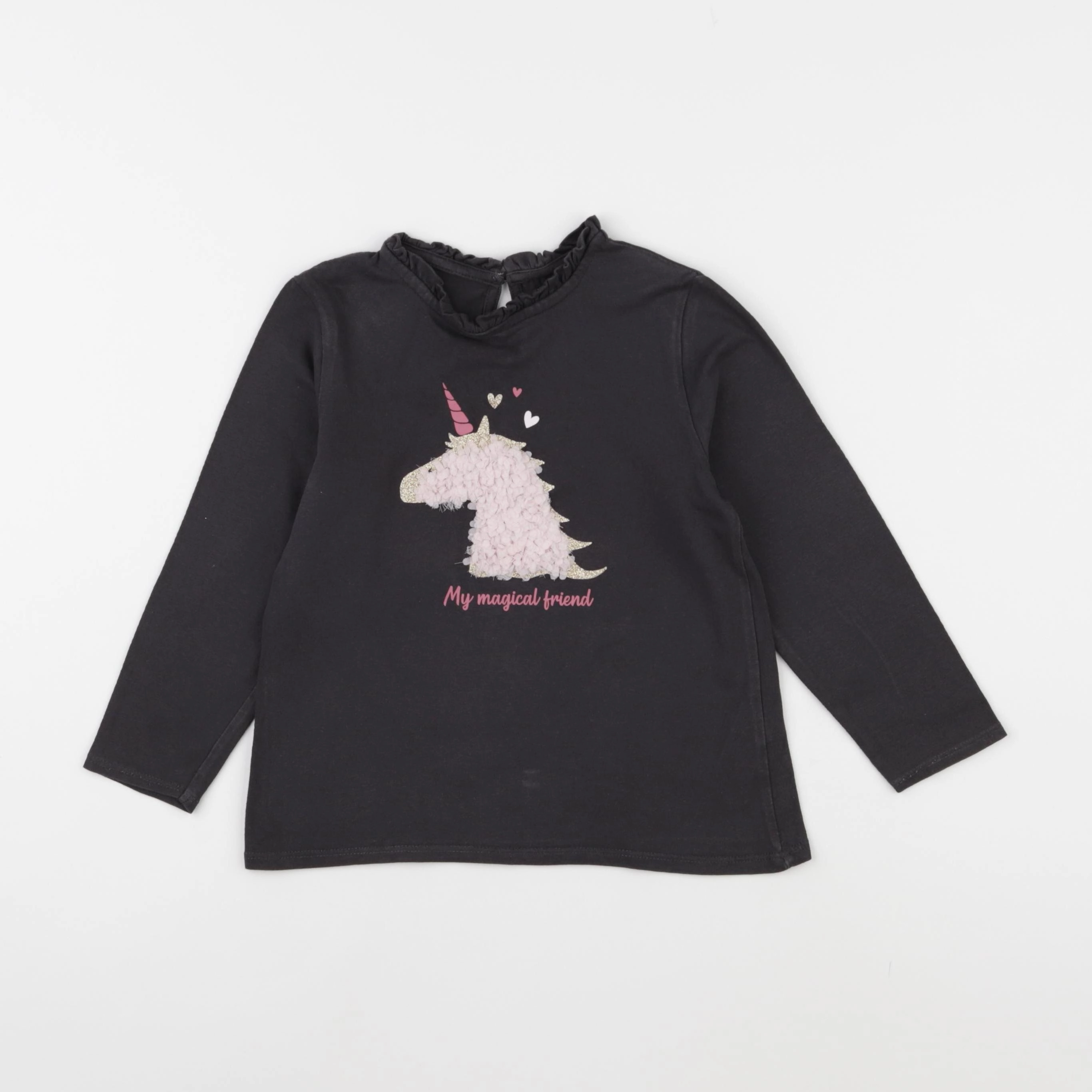 Vertbaudet - tee-shirt gris - 6 ans