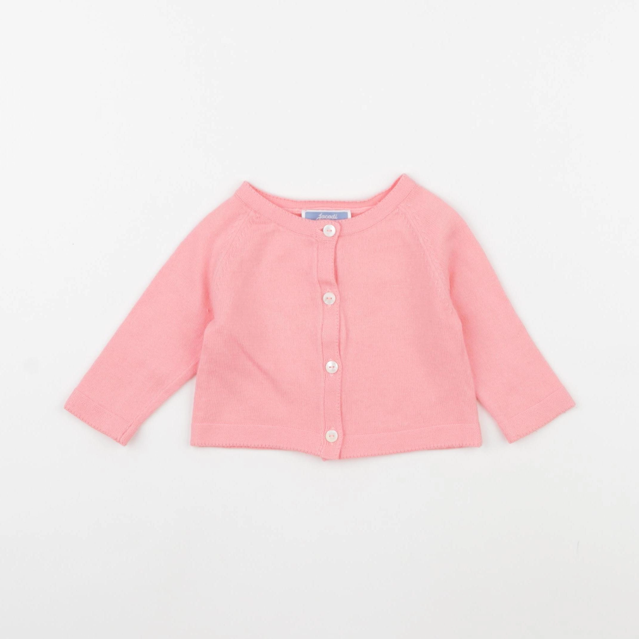 Jacadi - gilet rose - 3 mois